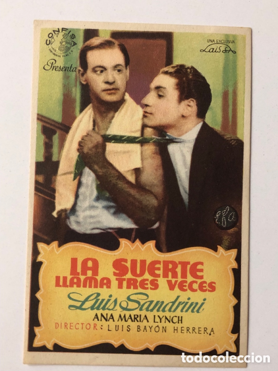 Cine: Programa la suerte llama tres veces luis sandrini A13G3 - Foto 1