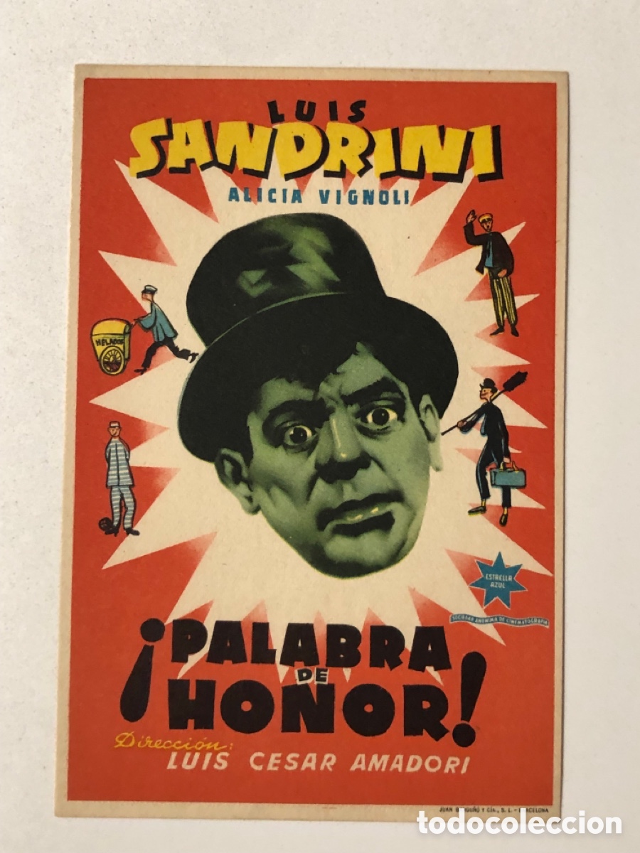 Cine: Programa palabra de honor luis sandrini A13G3 - Foto 1