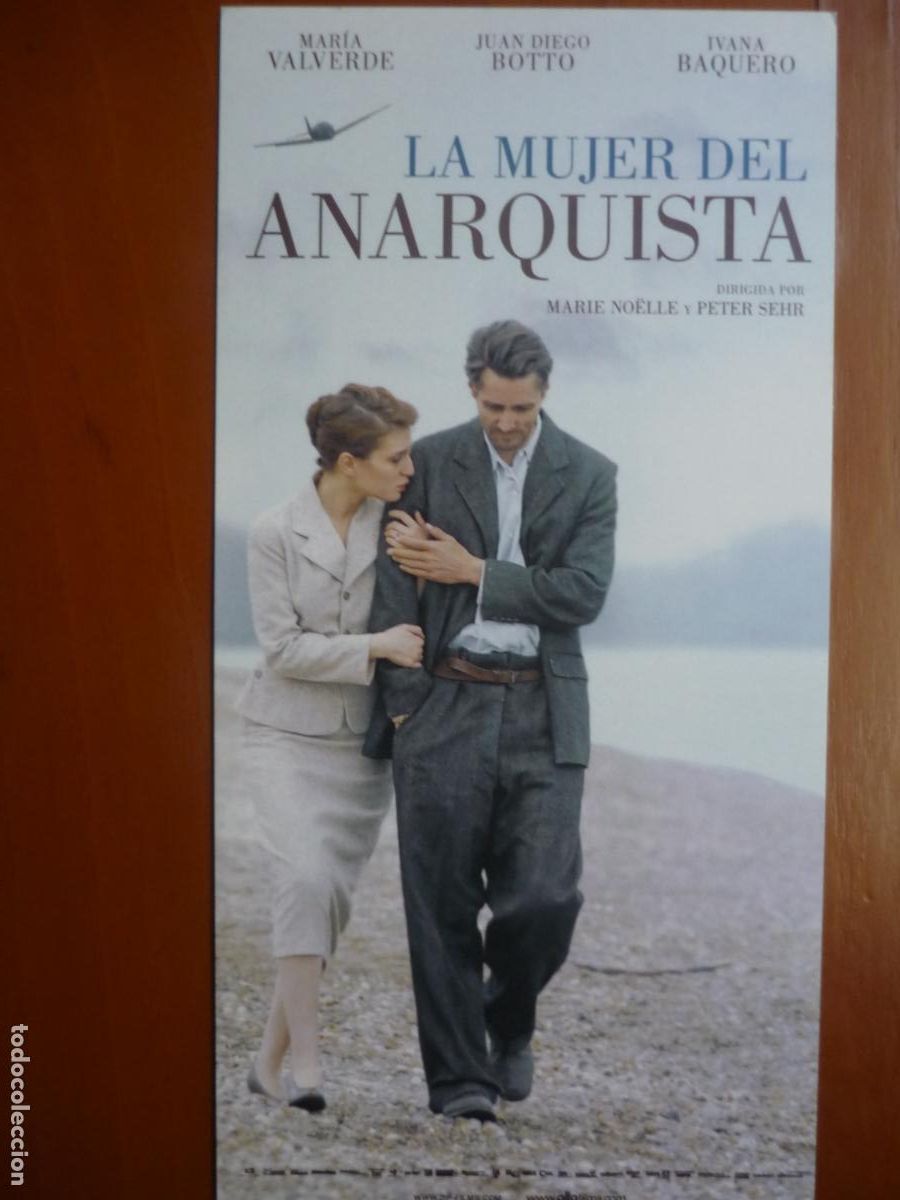 Cine: la mujer del anarquista - folleto mano invitacion preestreno - maria valverde juan diego botto