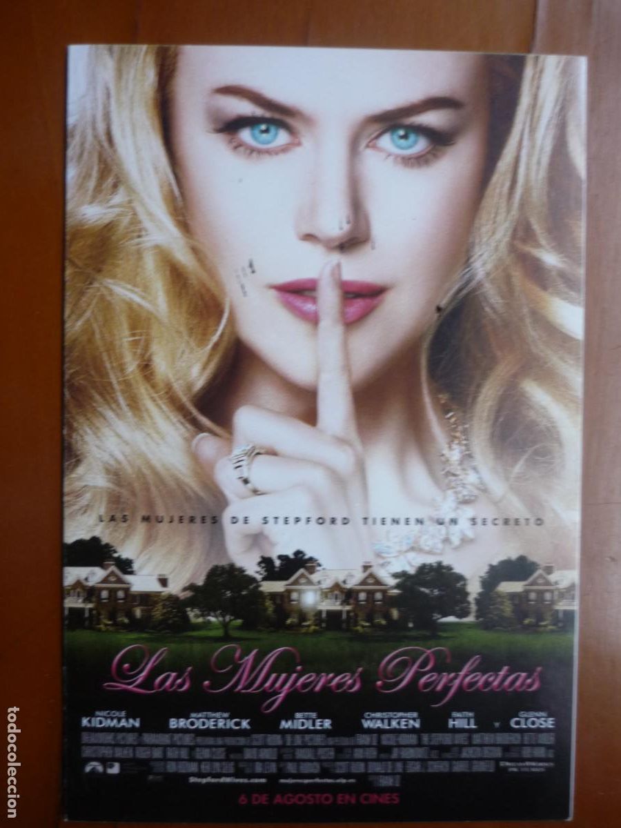 Cine: las mujeres perfectas folleto mano invitacion preestreno nicole kidman christopher walken faith hill