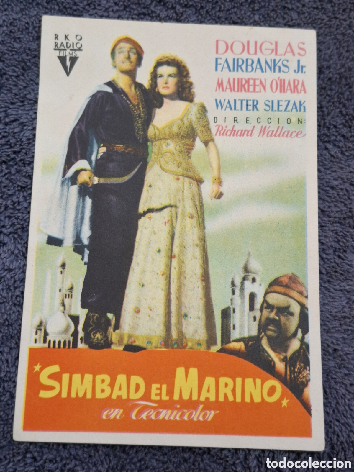 Cine: P4. Simbad El Marino - Trasera Sin Imprimir. - Foto 1