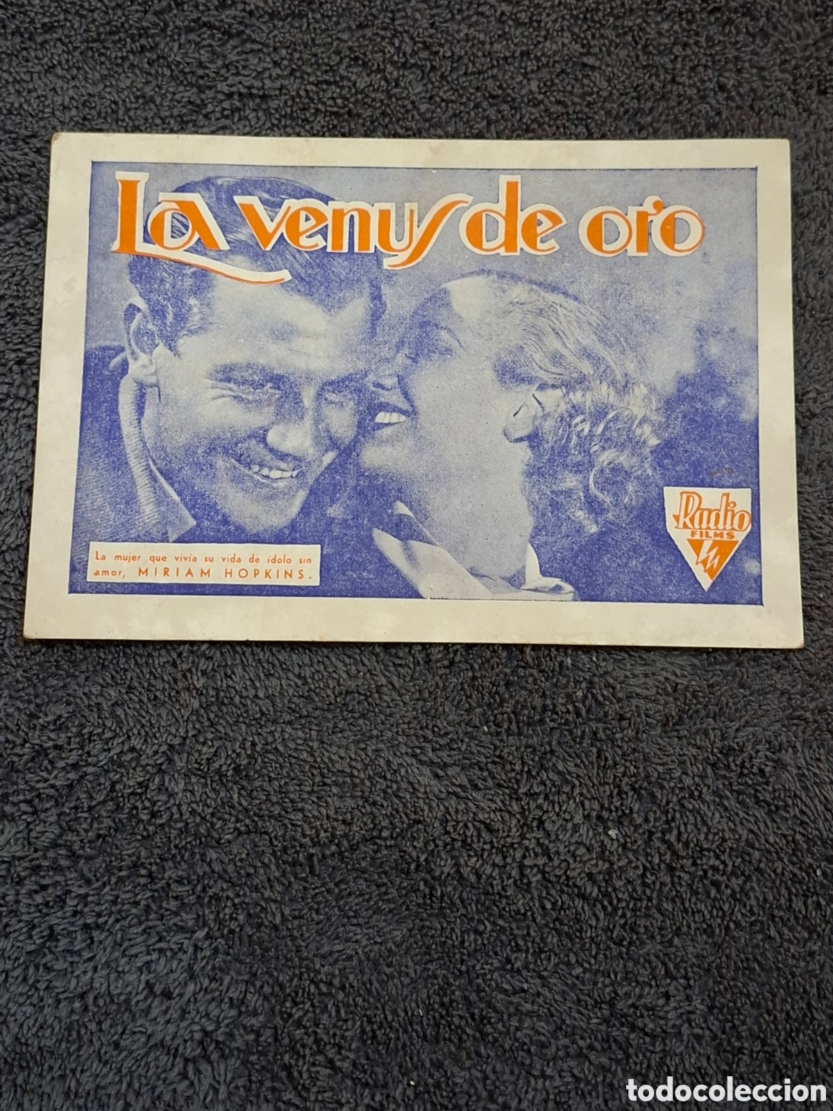 Cine: P4. La Venus De Oro - Trasera Sin Imprimir. - Foto 1