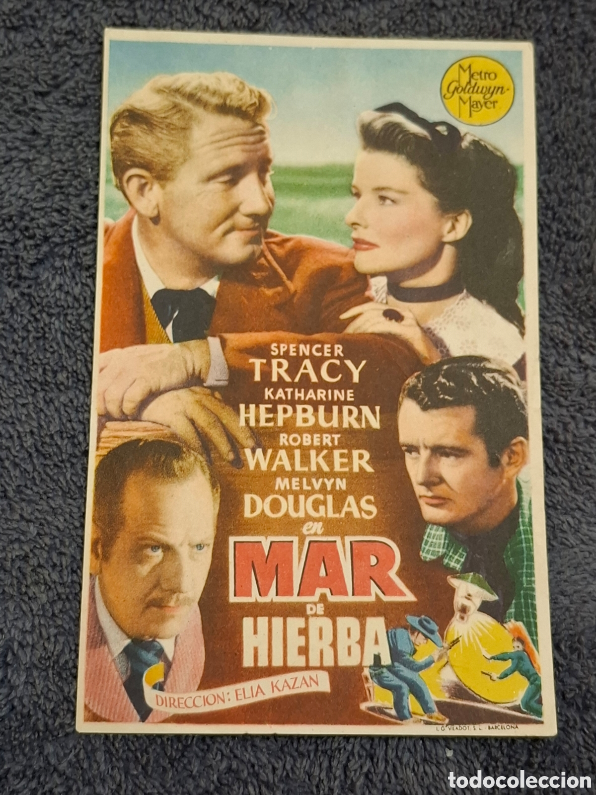 Cine: P4. Mar De Hierba - Trasera Sin Imprimir. - Foto 1