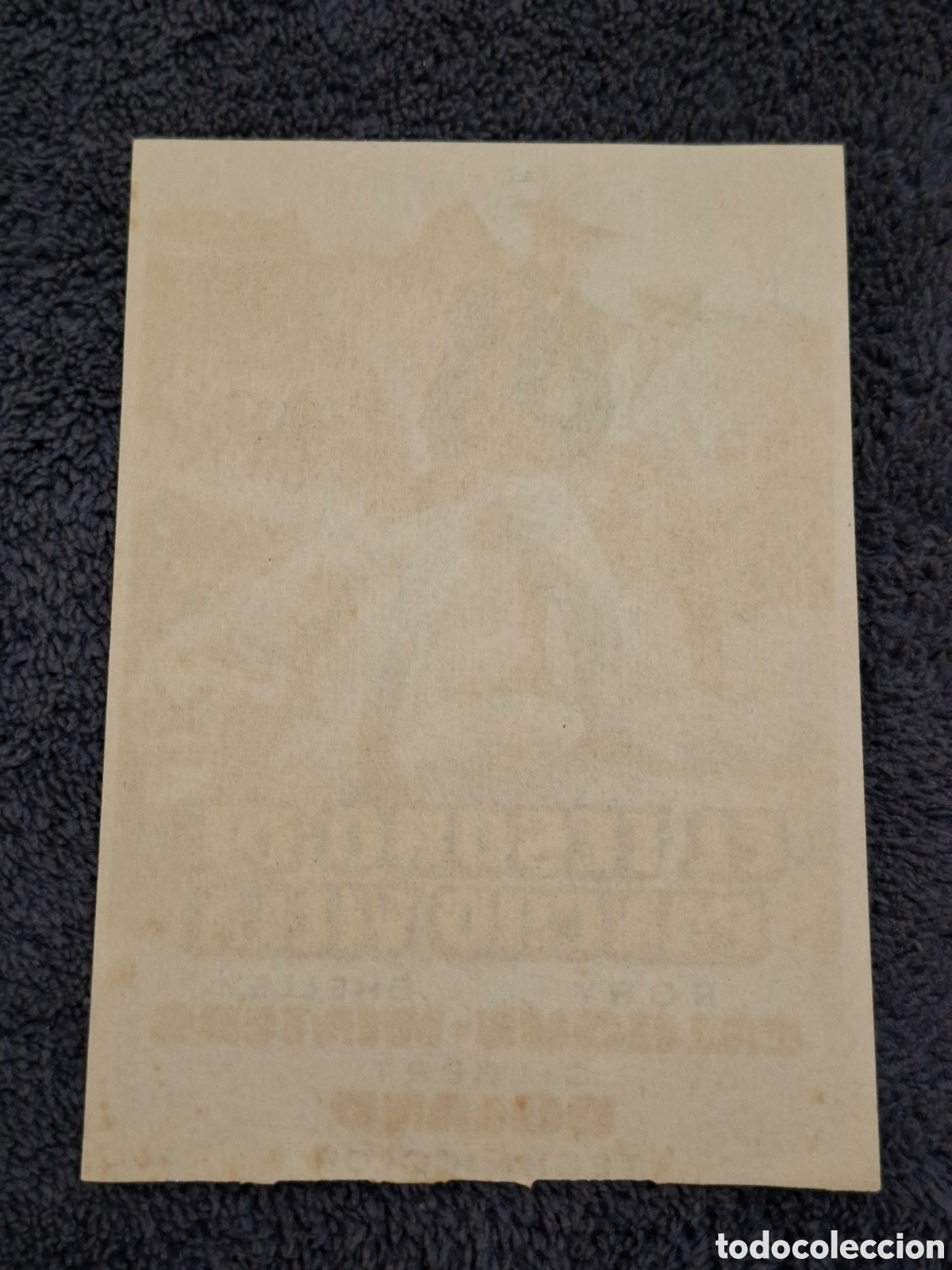 Cine: P4. El Tesoro De Pancho Villa - Trasera Sin Imprimir. - Foto 2