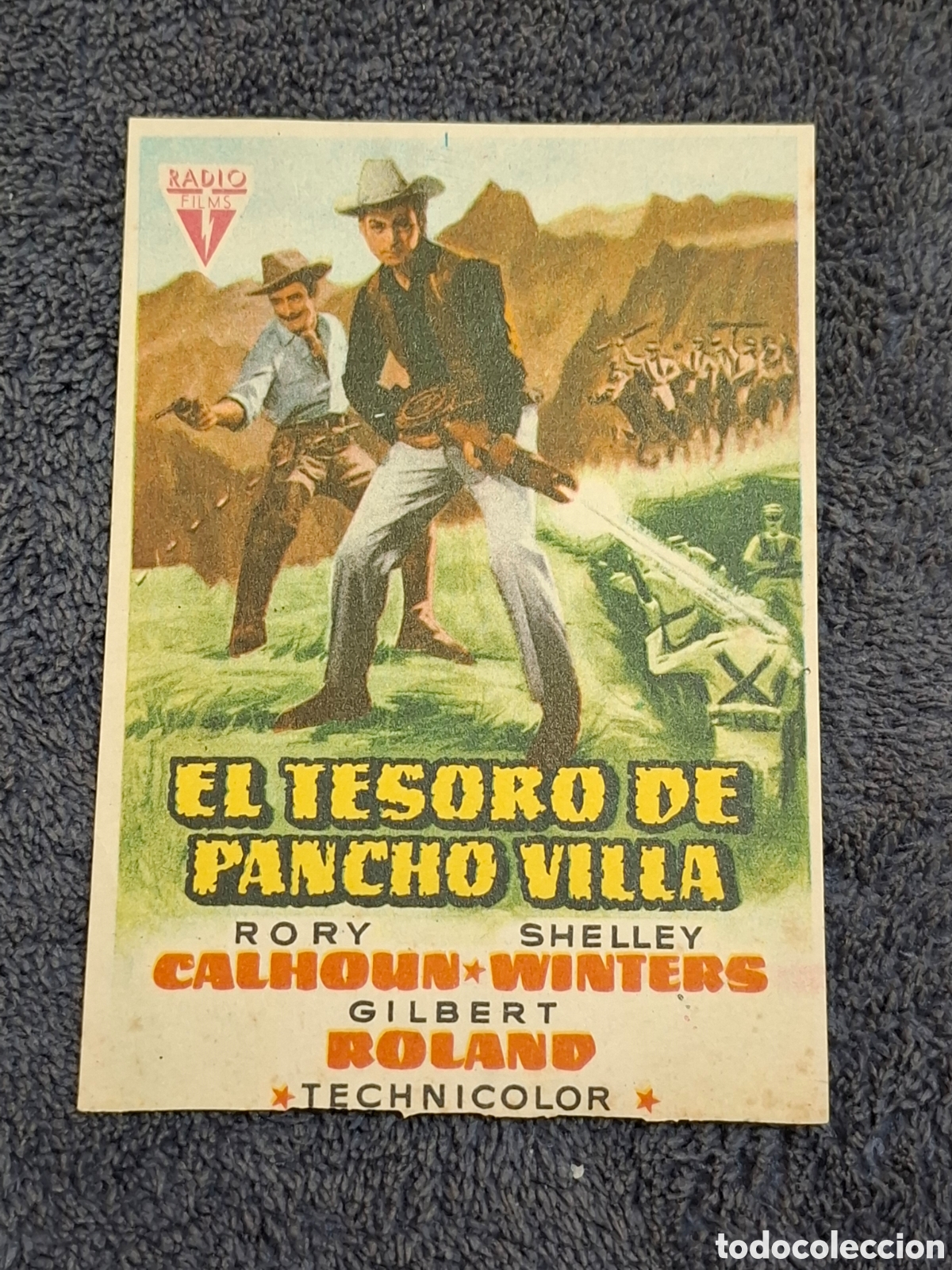 Cine: P4. El Tesoro De Pancho Villa - Trasera Sin Imprimir. - Foto 1