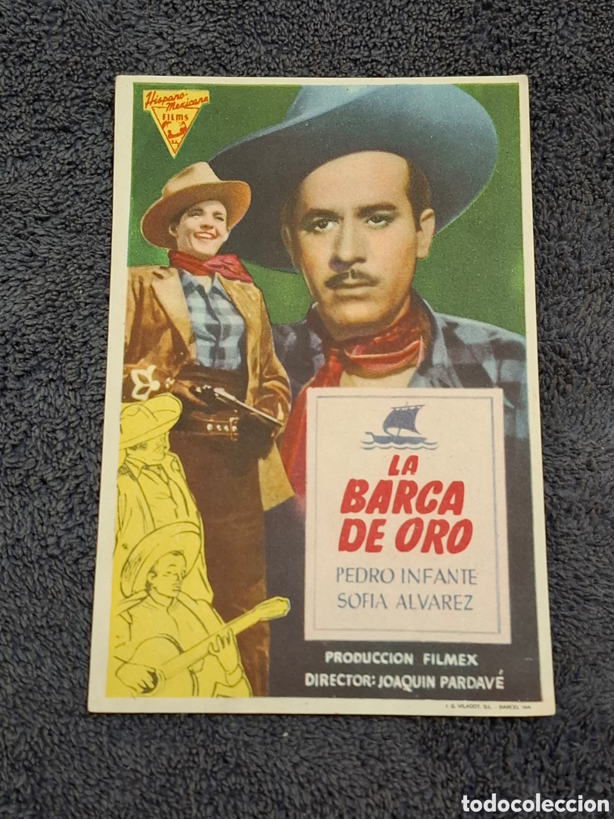 Cine: P4. La Barca De Oro - Trasera Sin Imprimir. - Foto 1