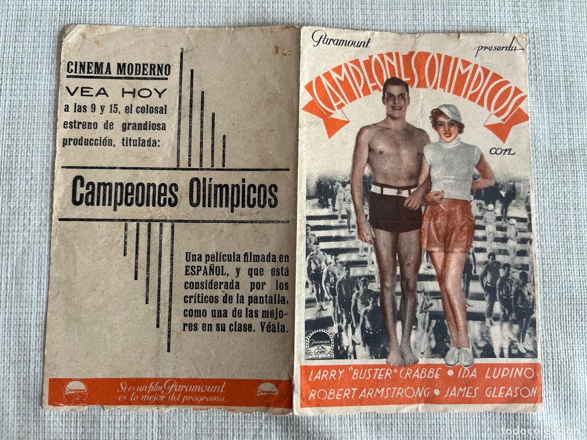 Cine: CAMPEONES OL&Iacute;MPICOS. Programa doble. Cinema Moderno - Foto 1