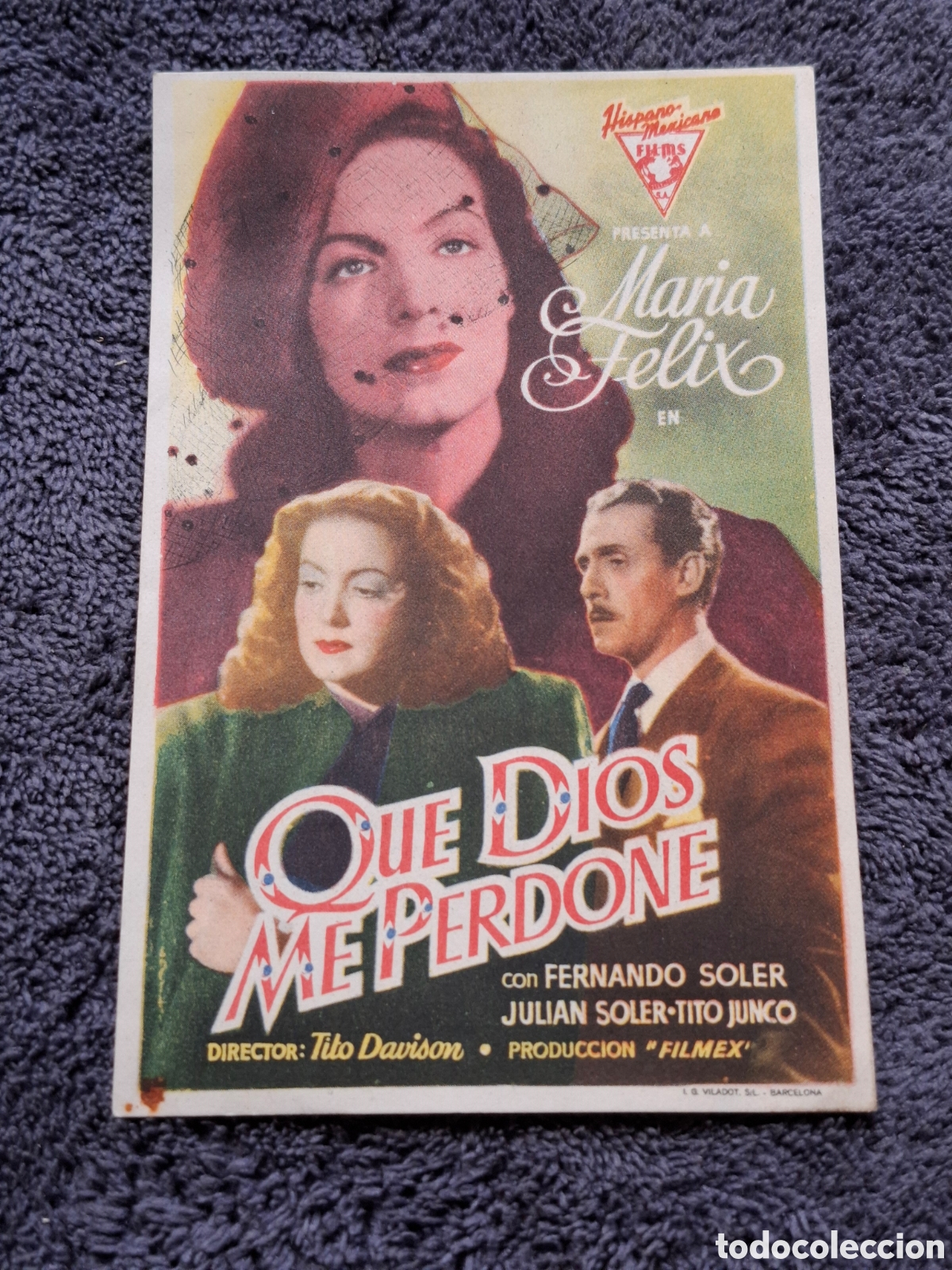 Cine: P4. Que Dios Me Perdone - Trasera Sin Imprimir. - Foto 1