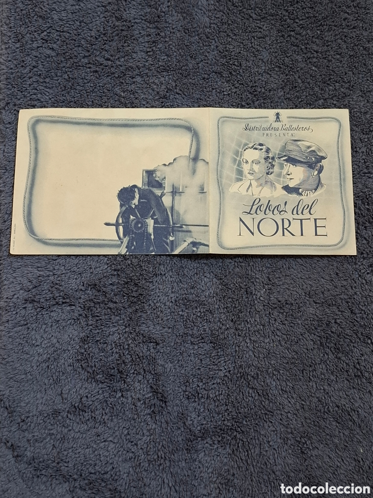 Cine: P5. Lobos Del Norte, Desplegable, Sin Imprimir. - Foto 3