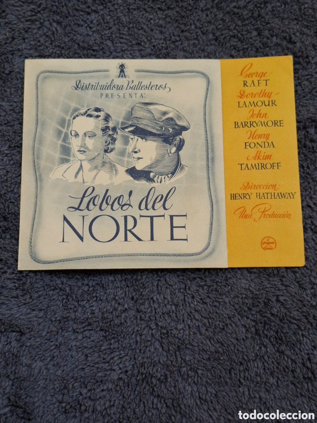 Cine: P5. Lobos Del Norte, Desplegable, Sin Imprimir. - Foto 1