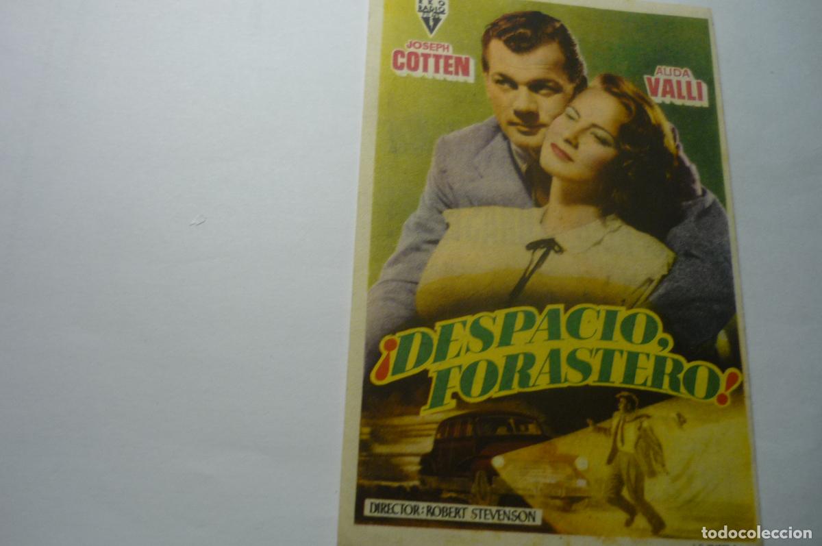 Cine: PROGRAMA DESPACIO FORASTERO&iexcl; JOSEPH COTTEN PUBLICUDAD-MONTERROSA REUS - Foto 1