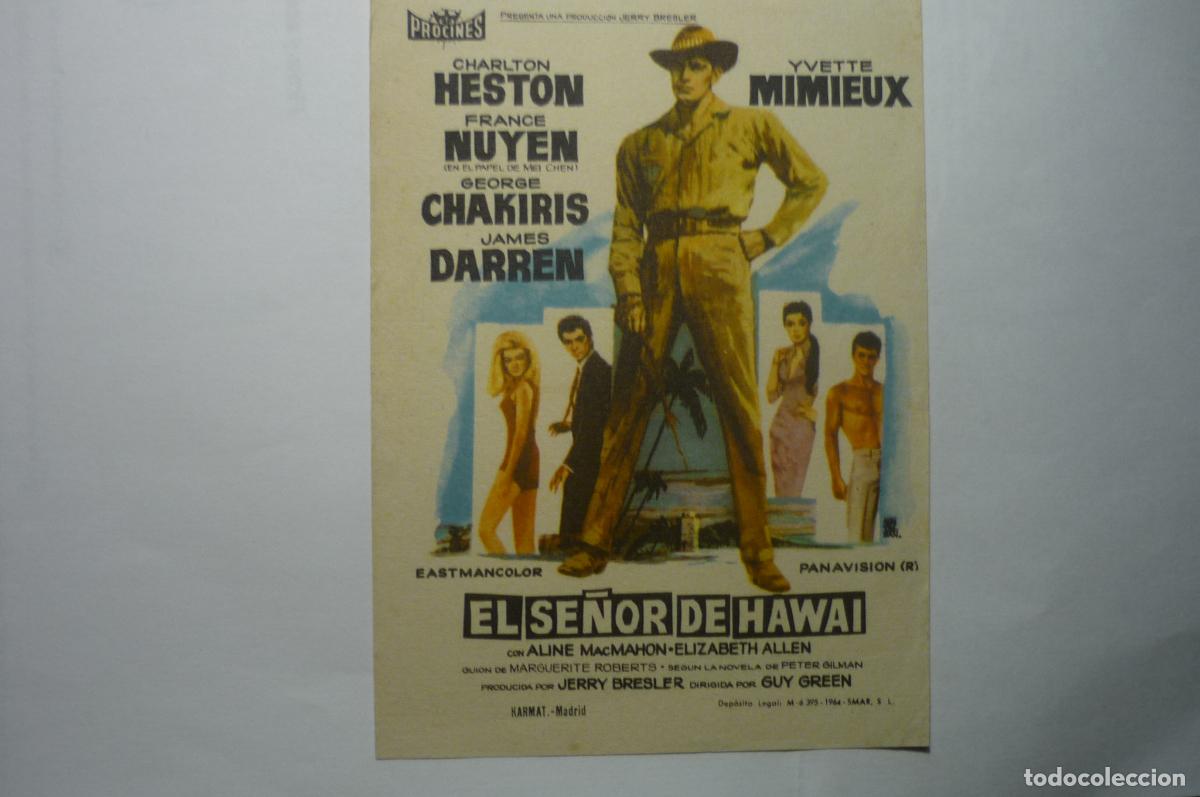 Cine: PROGRAMA EL SE&Ntilde;OR DE HAWAI.-CHARLTON HESTON - Foto 1