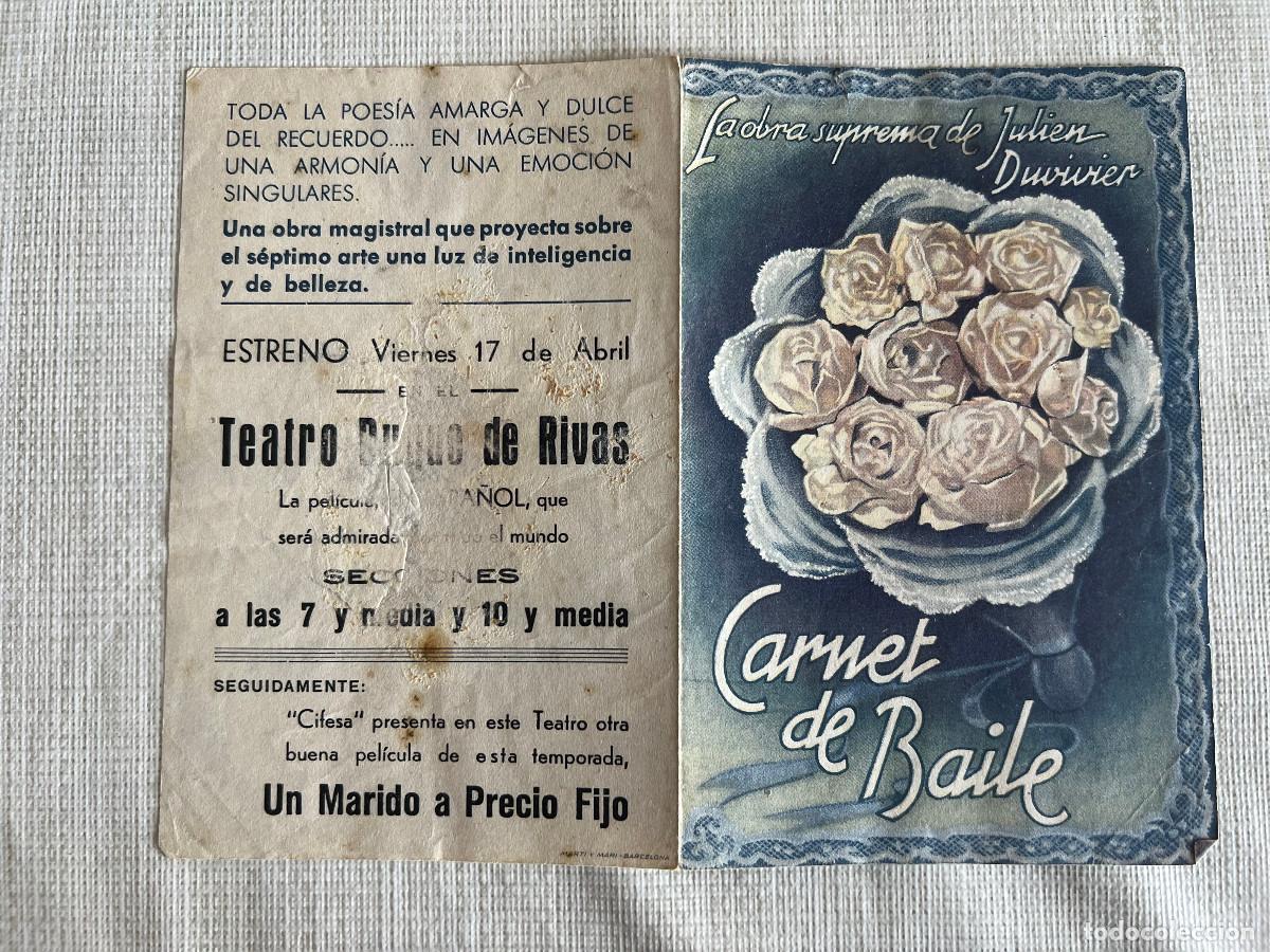 Cine: CARNET DE BAILE. Programa doble. Julien Duvivier - Foto 1