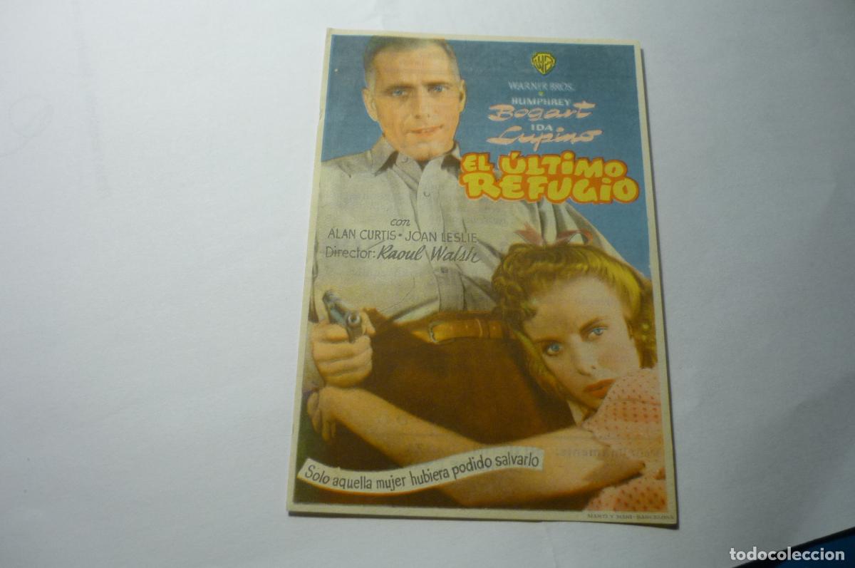 Cine: programa el ultimo refugio h.bogart publicidad centro.-torroella m. - Foto 1