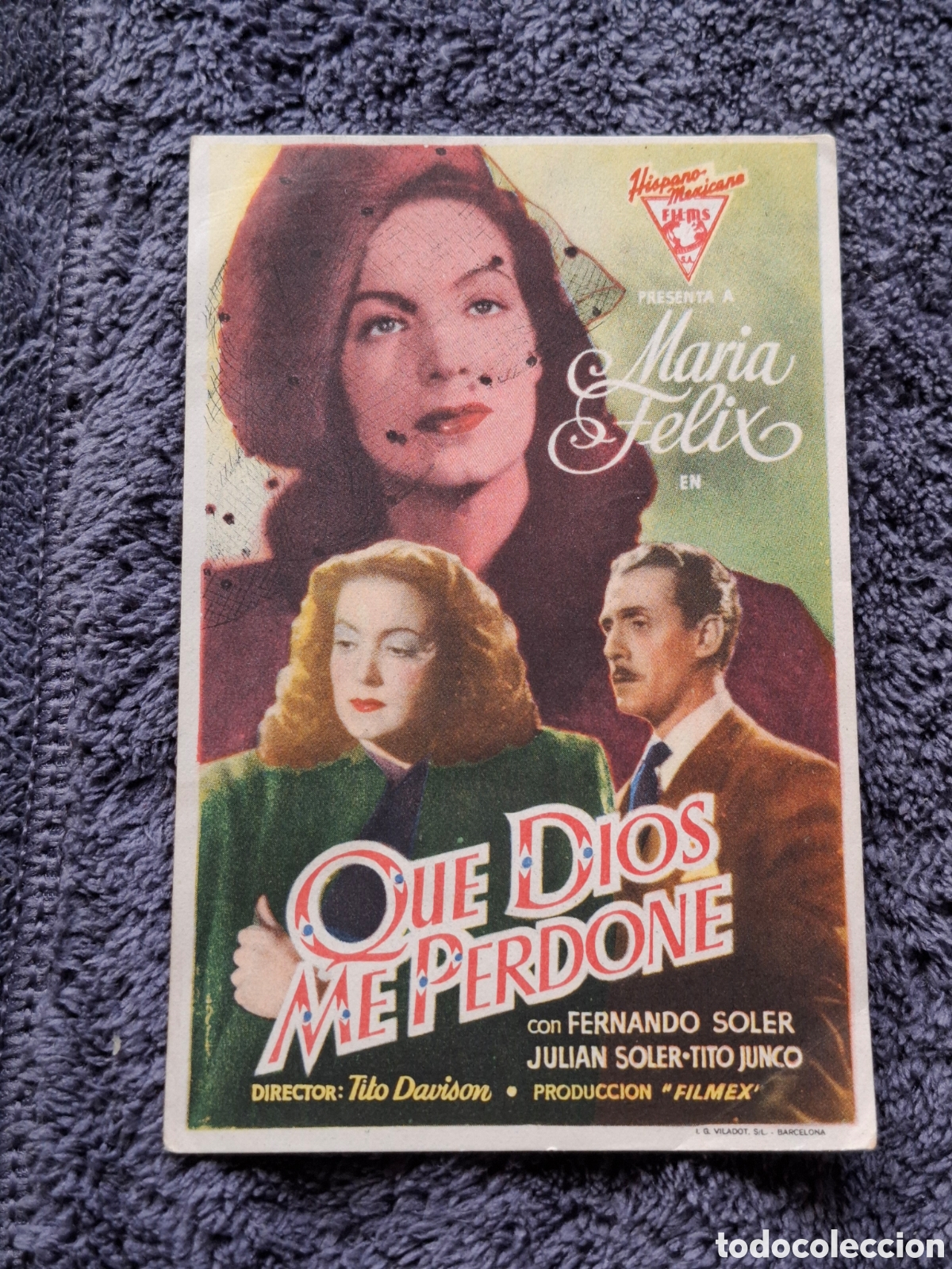 Cine: P5. Que Dios Me Perdone - Manuscrito Detr&aacute;s. - Foto 1
