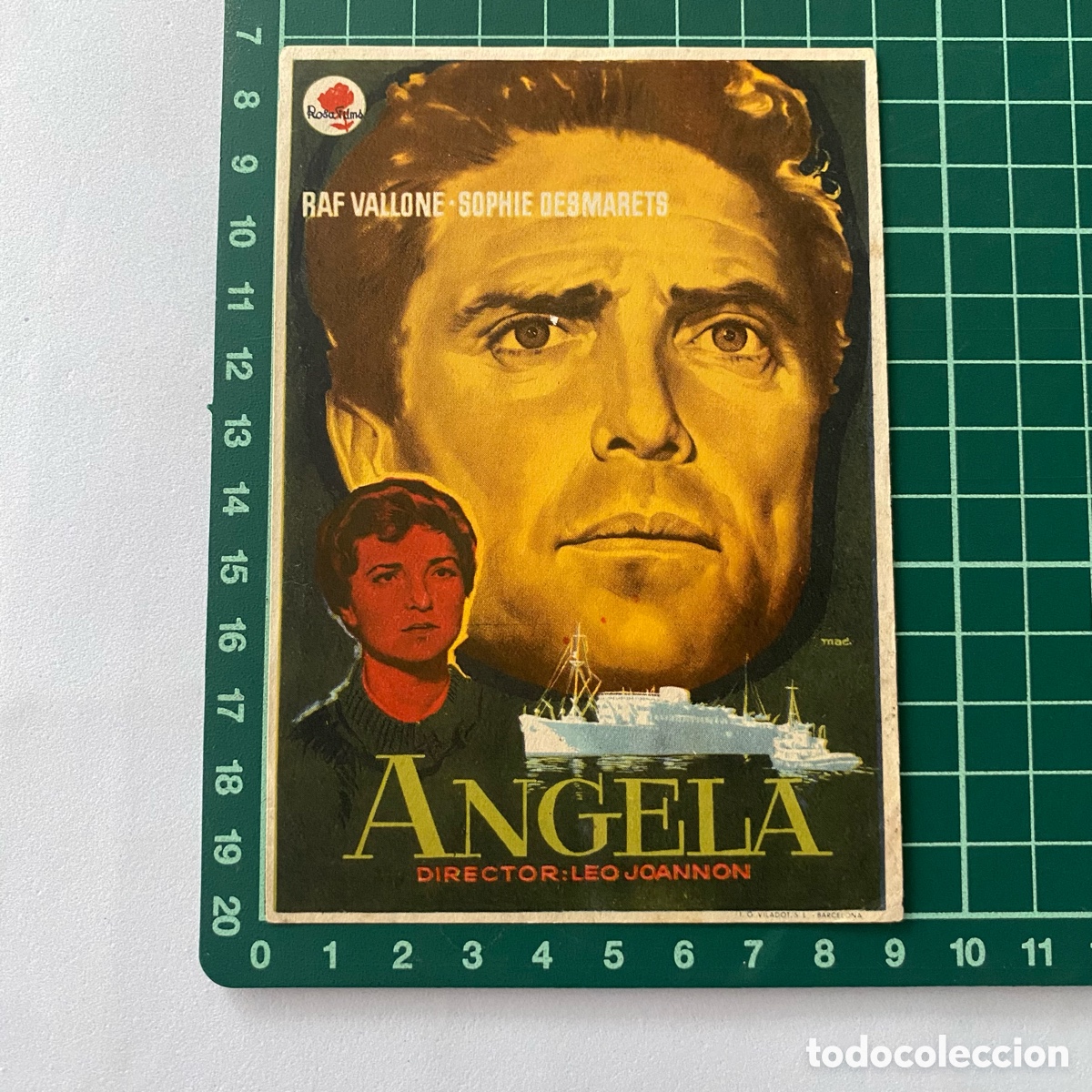 Cine: Programa de cine folleto de mano pelicula Angela - Foto 1
