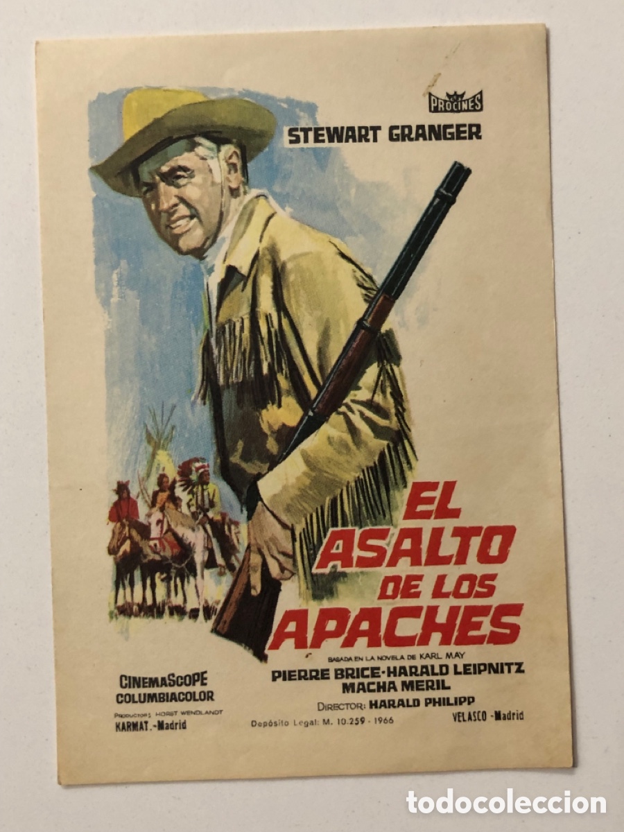 Cine: Programa el asalto de los apaches stewart Granger A22 - Foto 1