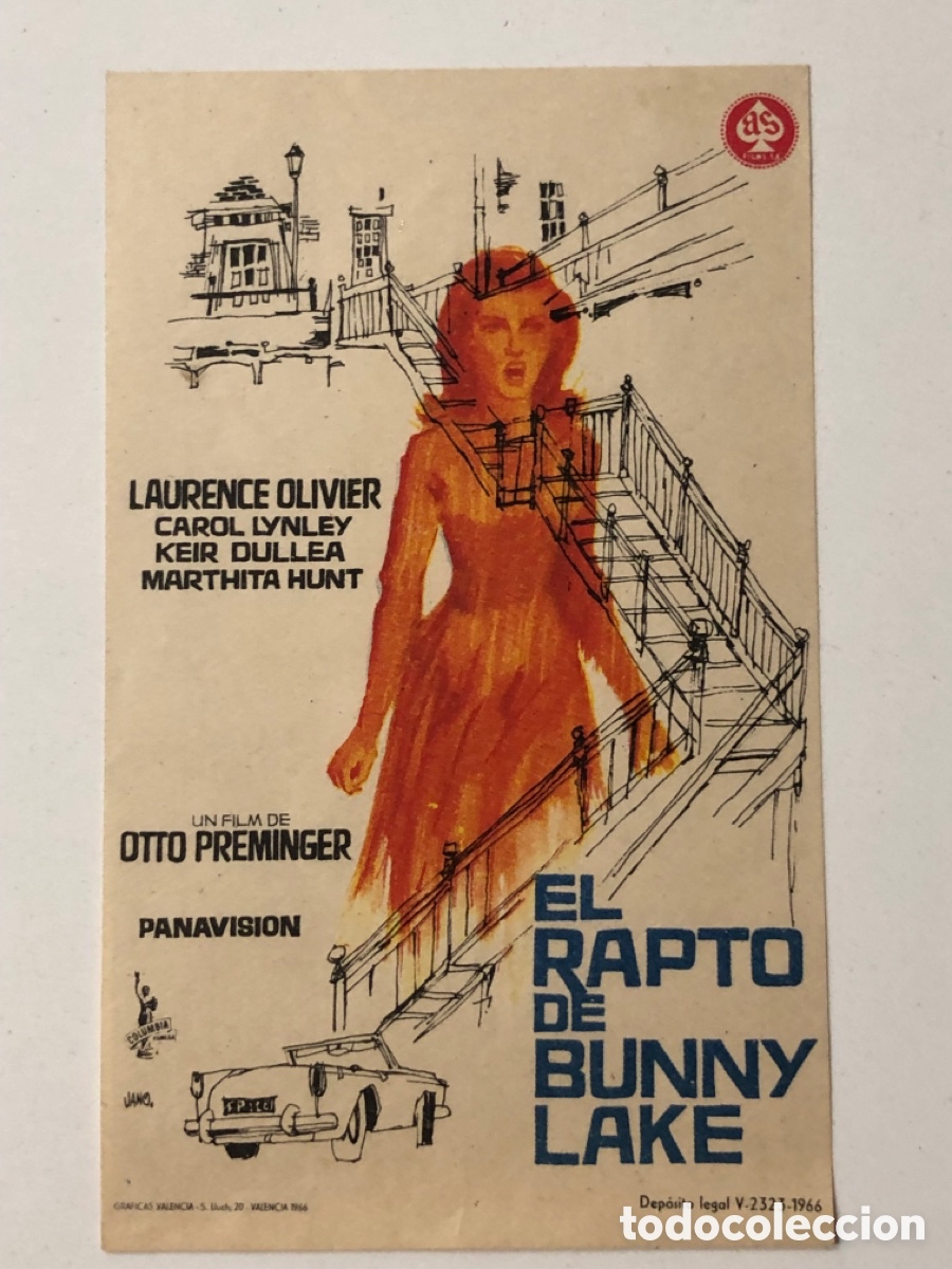 Cine: Programa el Rapto de Bunny Lake Laurence Olivier A22 - Foto 1