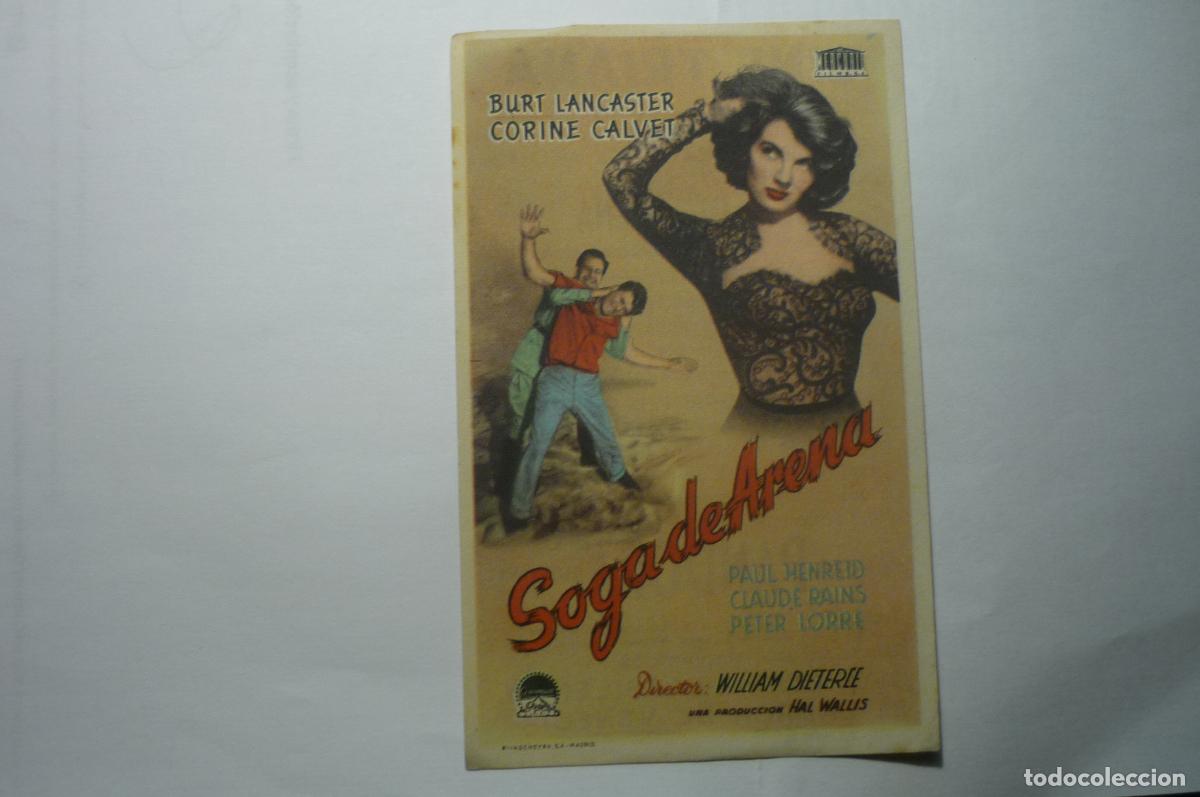Cine: programa soga de arena,.burt lancaster publicidad - Foto 1
