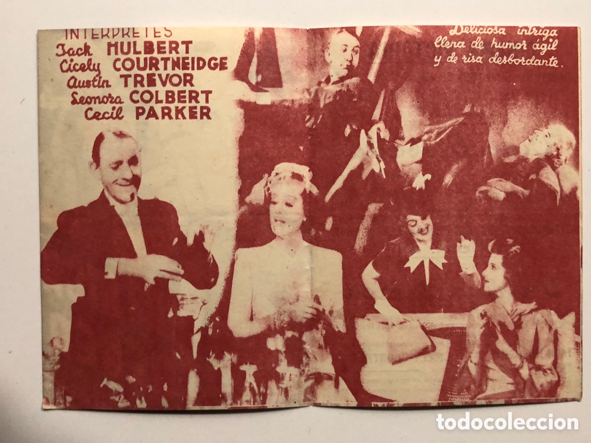 Cine: Programa intriga a&eacute;rea Jack Hulbert con publicidad cine victoria A22 - Foto 2