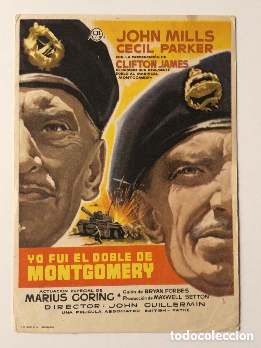 Cine: Programa yo fui el doble de montgomery john Mills A22G2 - Foto 1