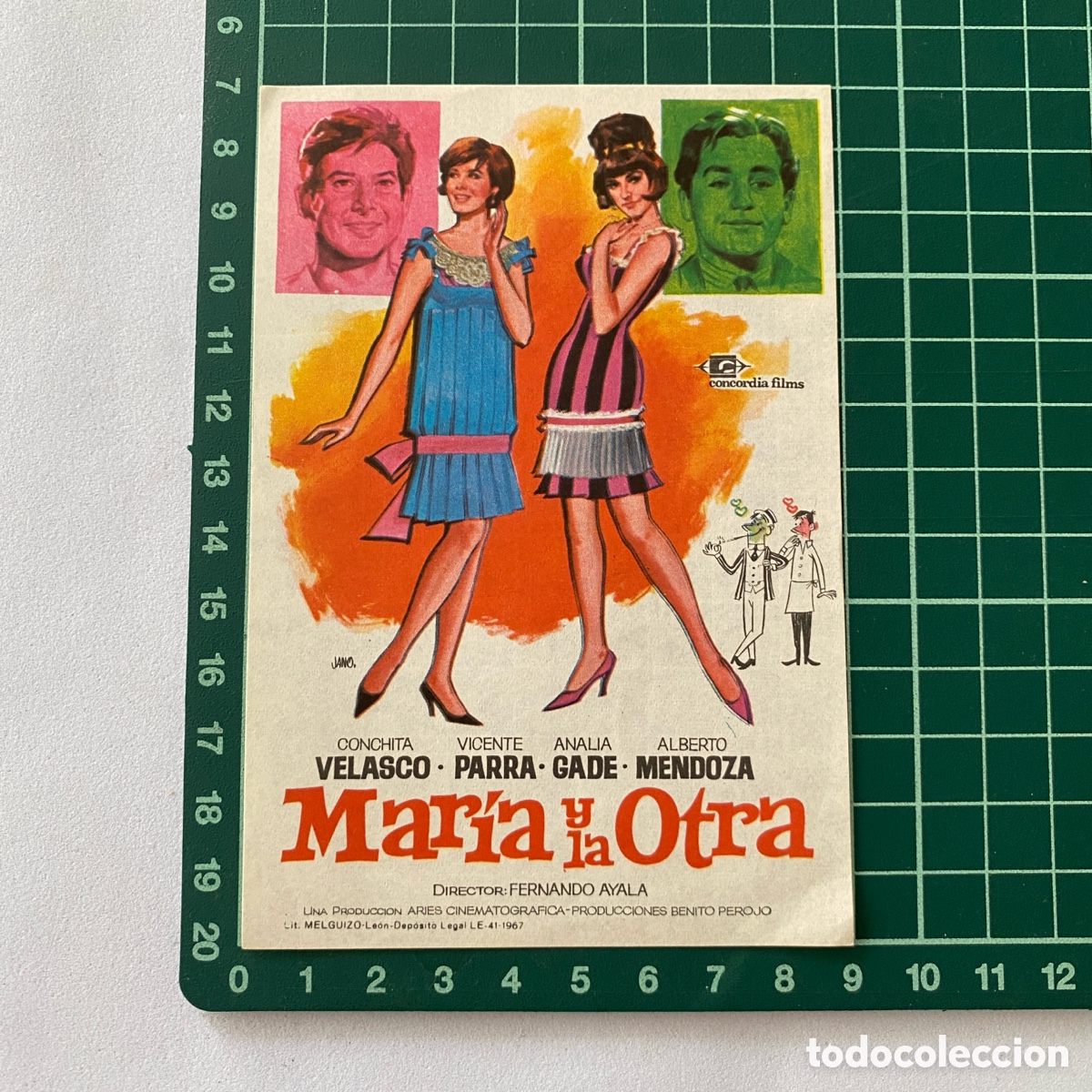 Cine: Programa de cine folleto de mano pelicula Maria y la otra - Foto 1