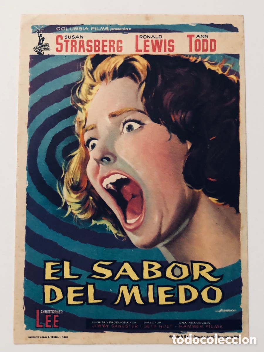 Cine: Programa el sabor del miedo susan Strasberg A22 - Foto 1