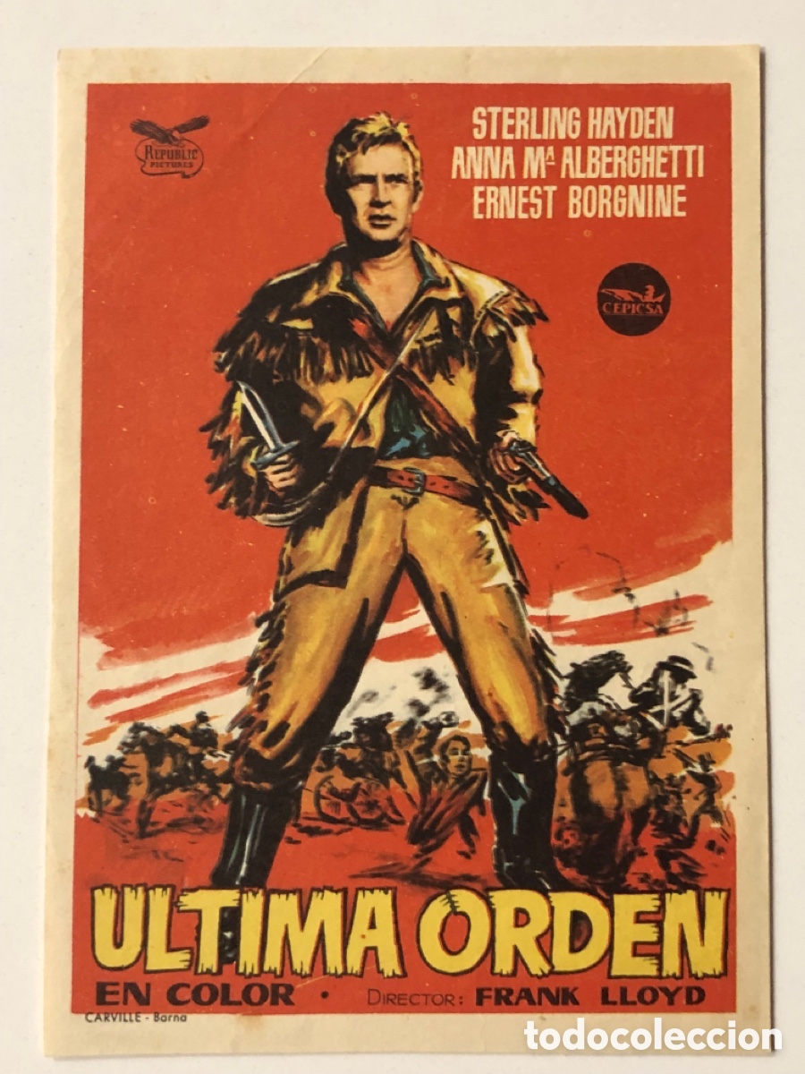 Cine: Programa &uacute;ltima orden sterling hayden A22 - Foto 1