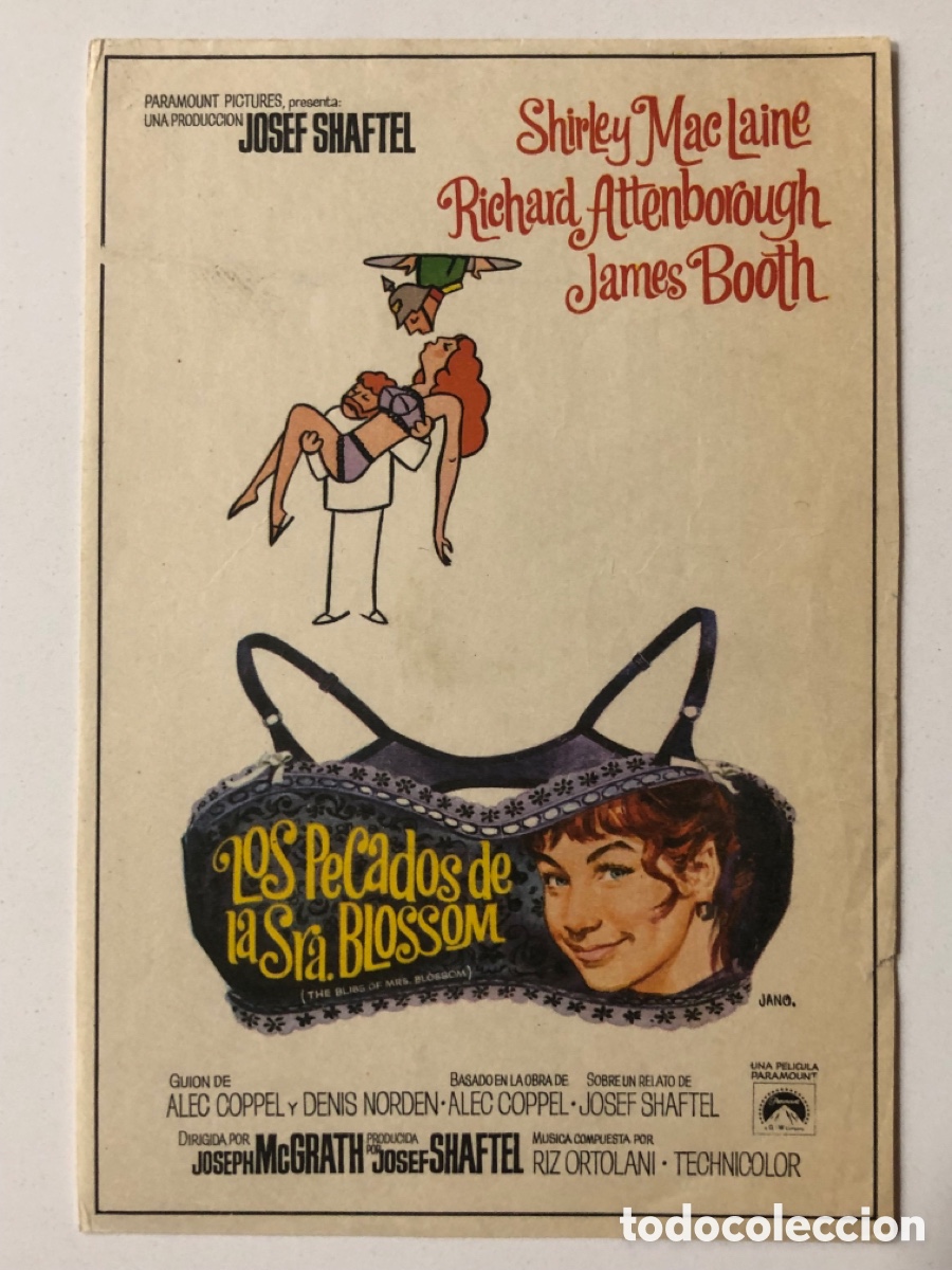 Cine: Programa los pecados de la sra Blossom Shirley MacLaine A22 - Foto 1