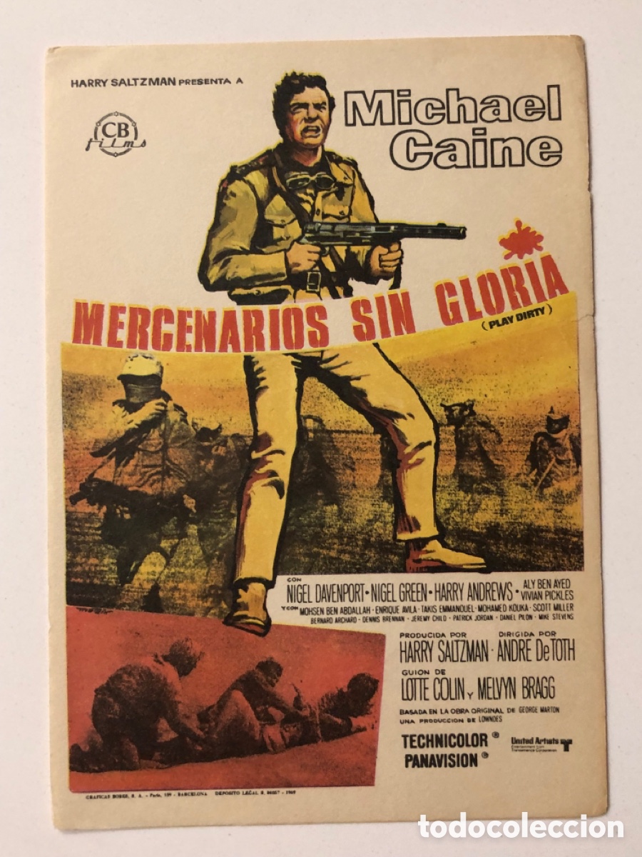 Cine: Programa mercenarios sin gloria Michael caine A22 - Foto 1