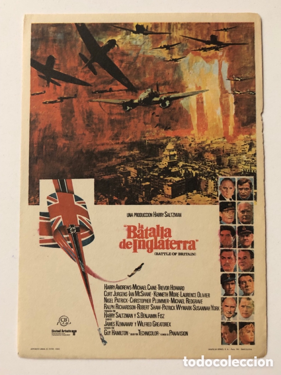 Cine: Programa la batalla de Inglaterra Michael caine A22 - Foto 1