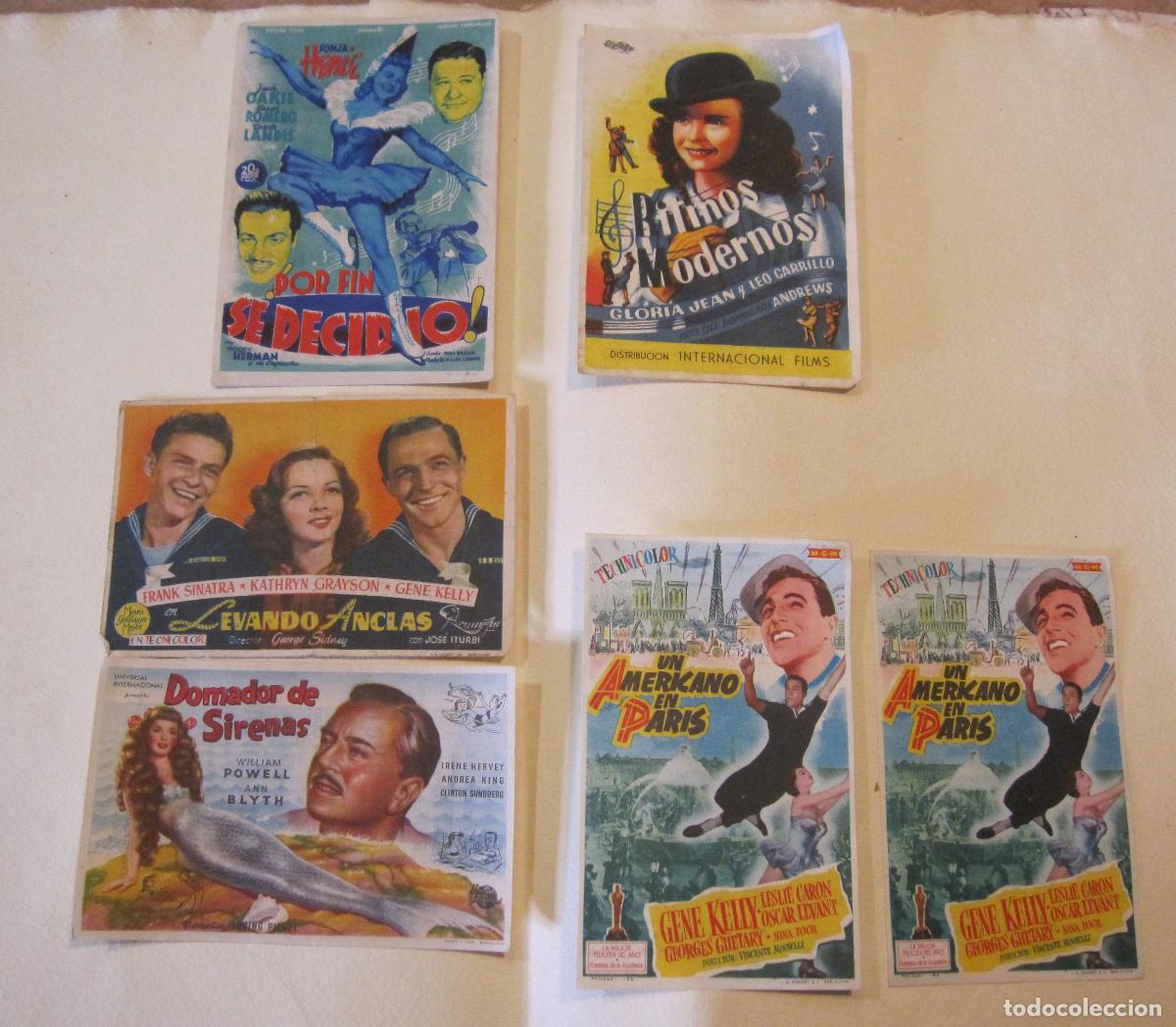 Cine: 4 ANTIGUOS PROGRAMAS DE CINE, MUSICALES - Foto 2