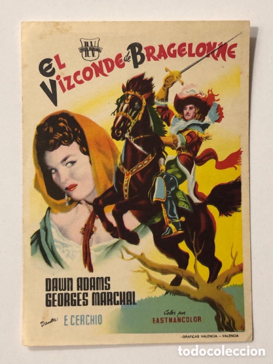 Cine: Programa el vizconde de Bragelonne Dawn Addams A22 - Foto 1