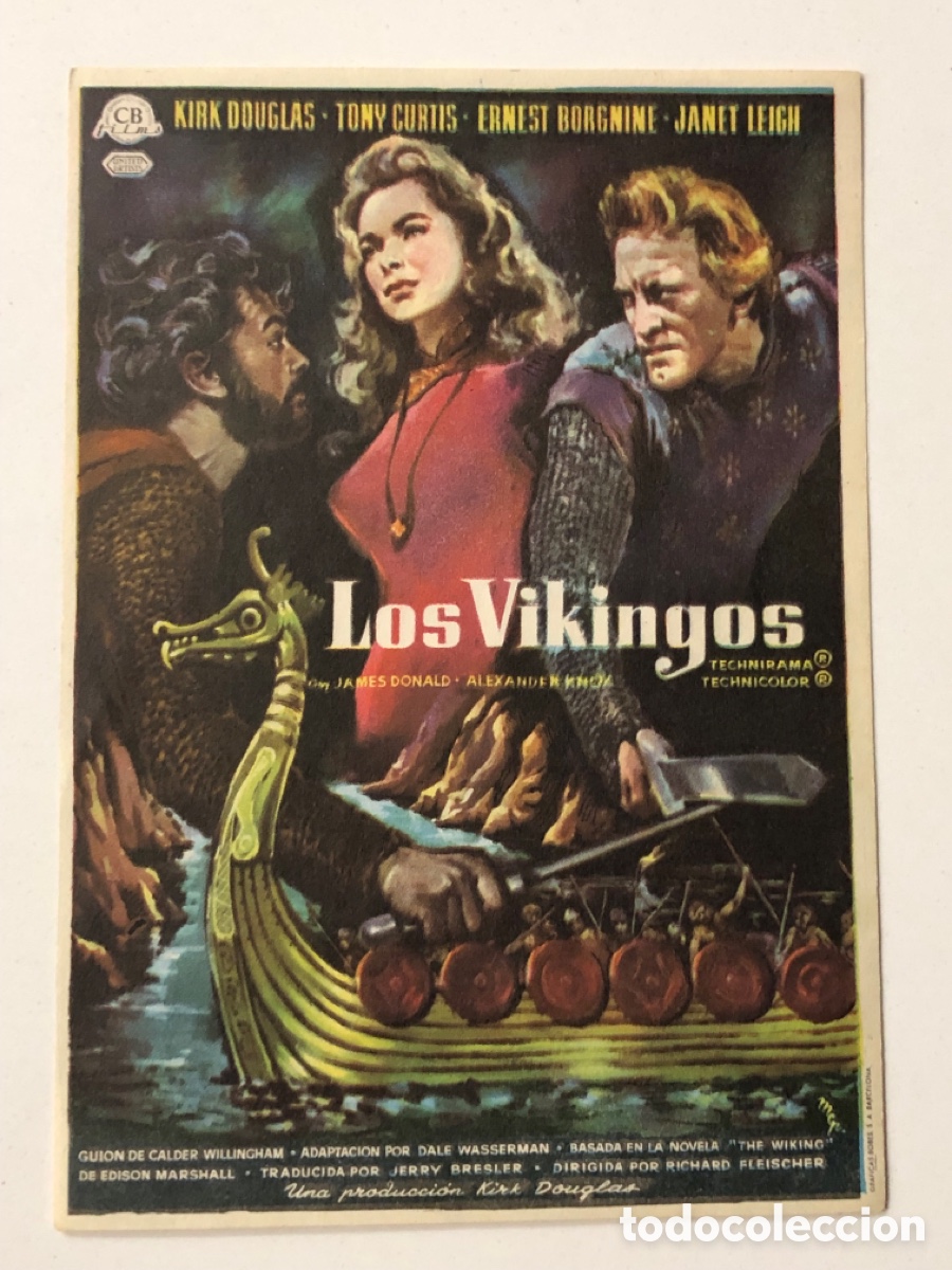Cine: Programa los vikingos kirk douglas A22 - Foto 1