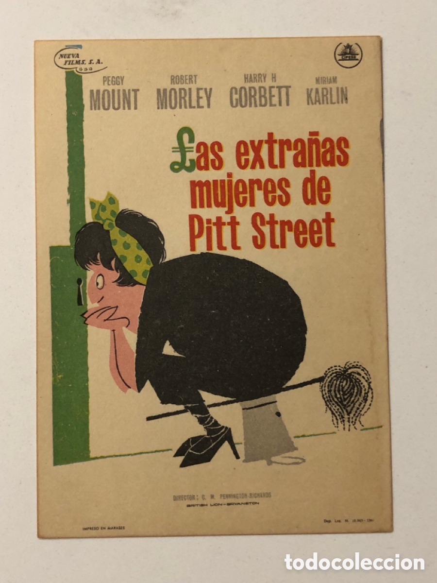 Cine: Programa las extra&ntilde;as mujeres de Pitt street Robert Morley A22 - Foto 1