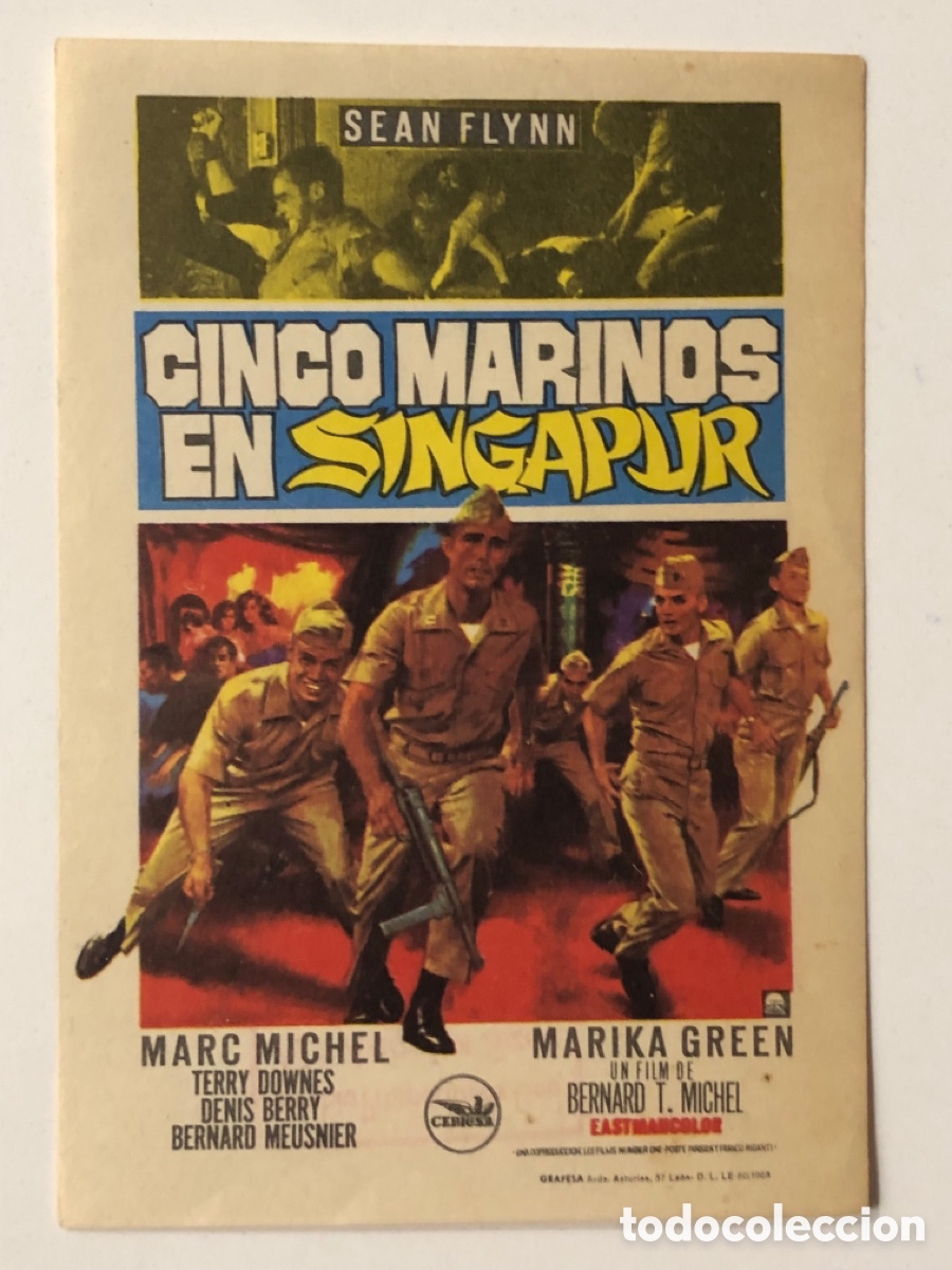 Cine: Programa cinco marinos en singapur Sean Flynn A22 - Foto 1