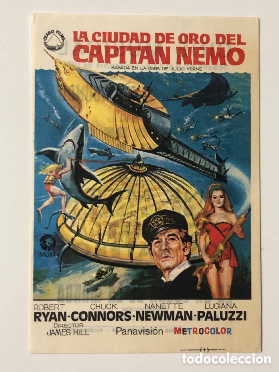 Cine: Programa la ciudad de oro del capit&aacute;n nemo Robert Ryan con publicidad cine musical A22 - Foto 1