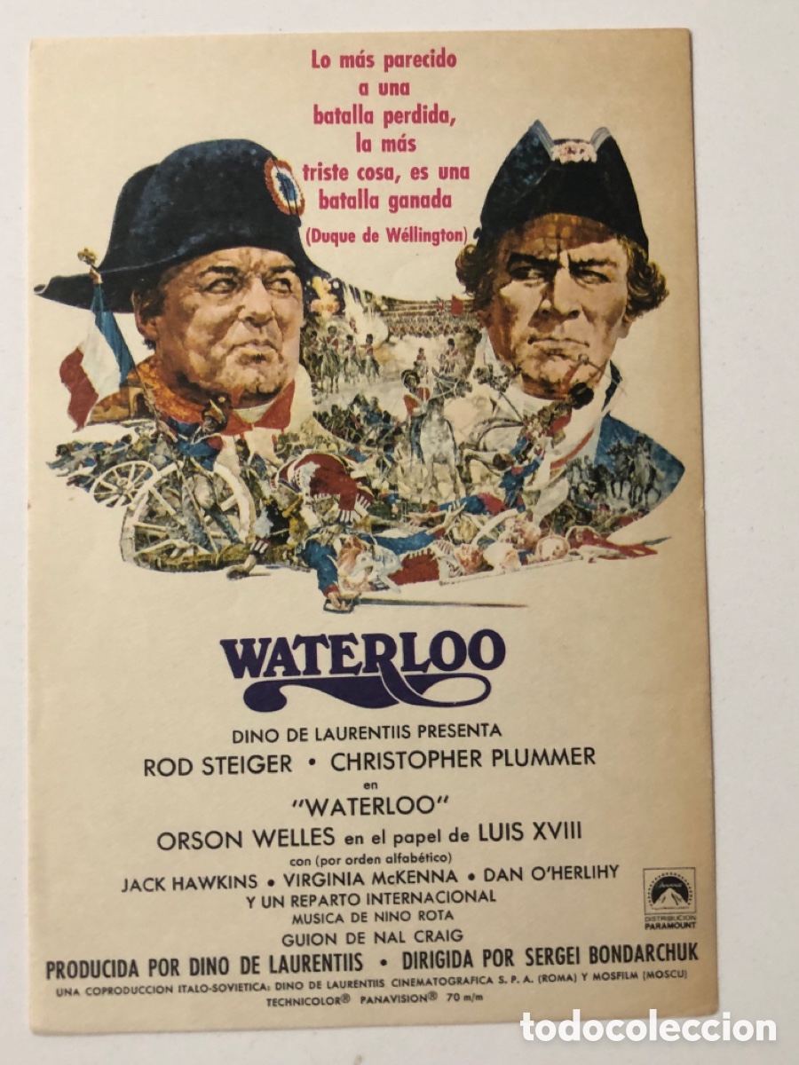 Cine: Programa Walterloo Rod Steiger A22 - Foto 1
