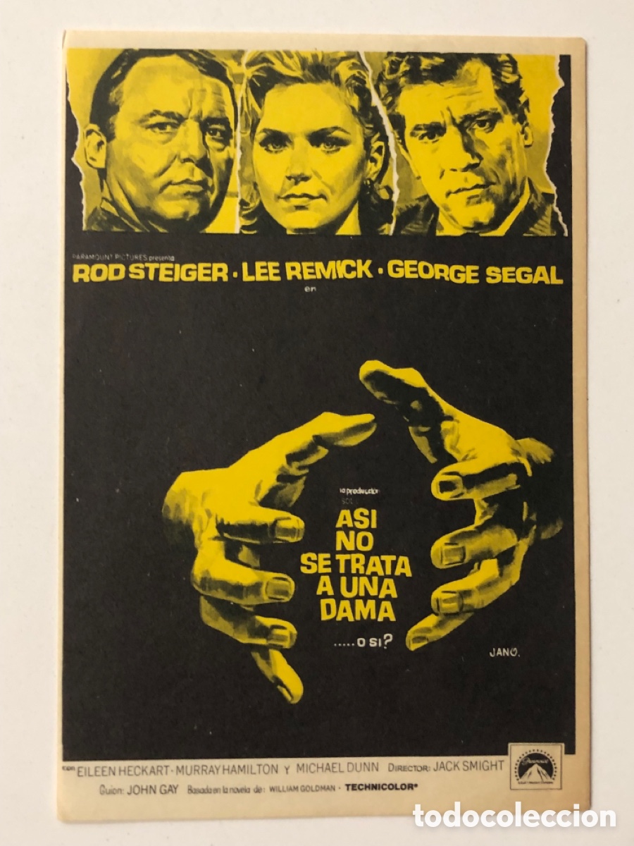 Cine: Programa as&iacute; no se trata a una dama Rod Steiger A22 - Foto 1