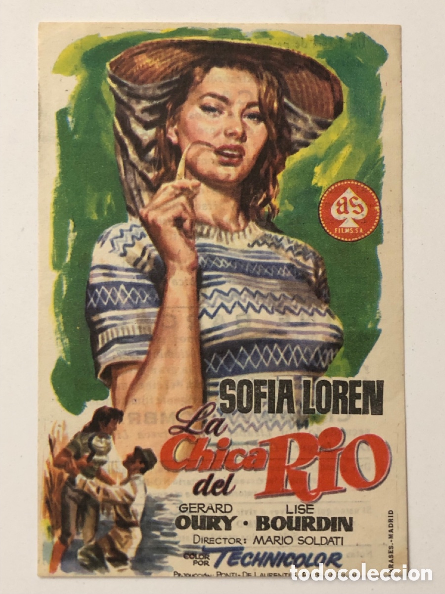 Cine: Programa la chica del r&iacute;o Sofia Loren con publicidad cine Barcelo Llagostera A22 - Foto 1