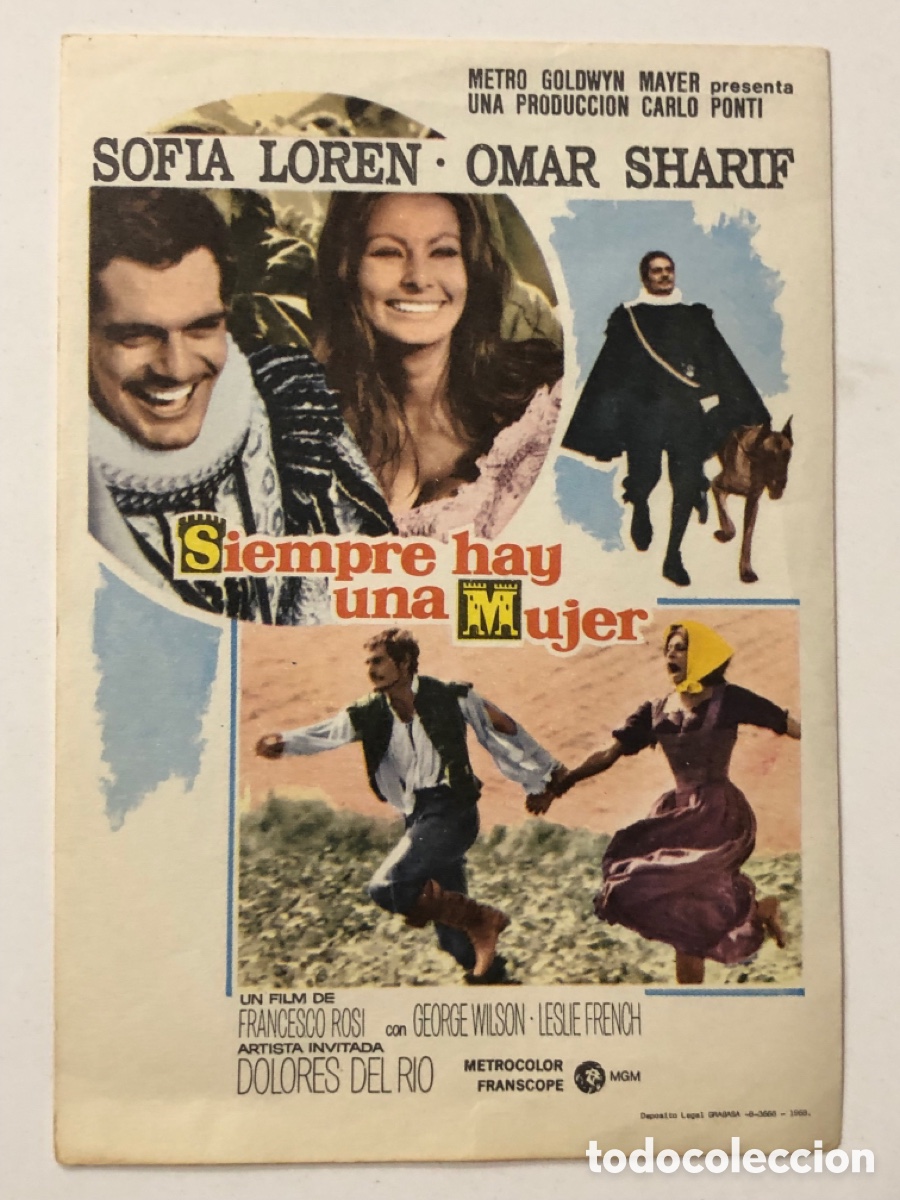 Cine: Programa siempre hay una mujer Sofia Loren A22 - Foto 1