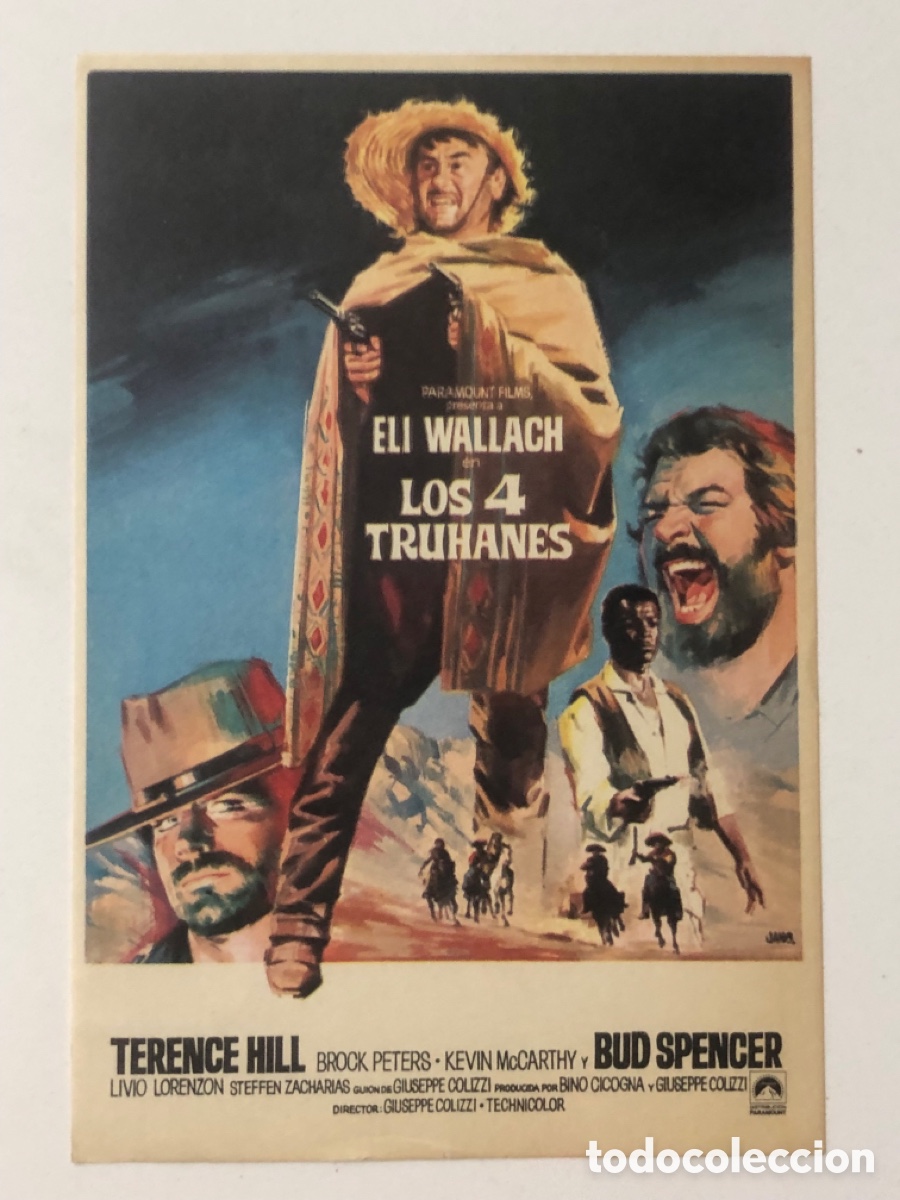 Cine: Programa los 4 truhanes terence Hill A22 - Foto 1