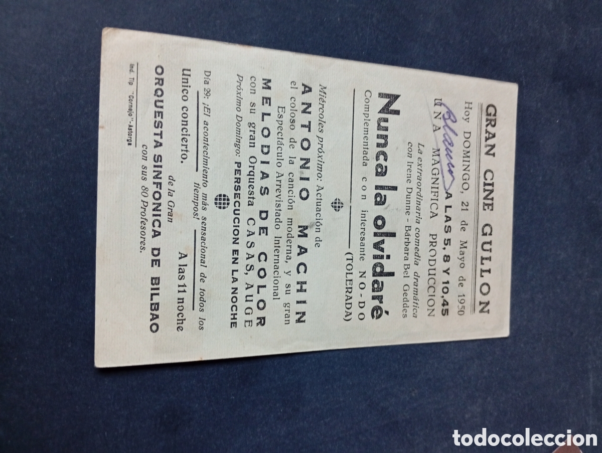 Cine: Programa de cine,gran cine Gullon 1950 - Foto 2