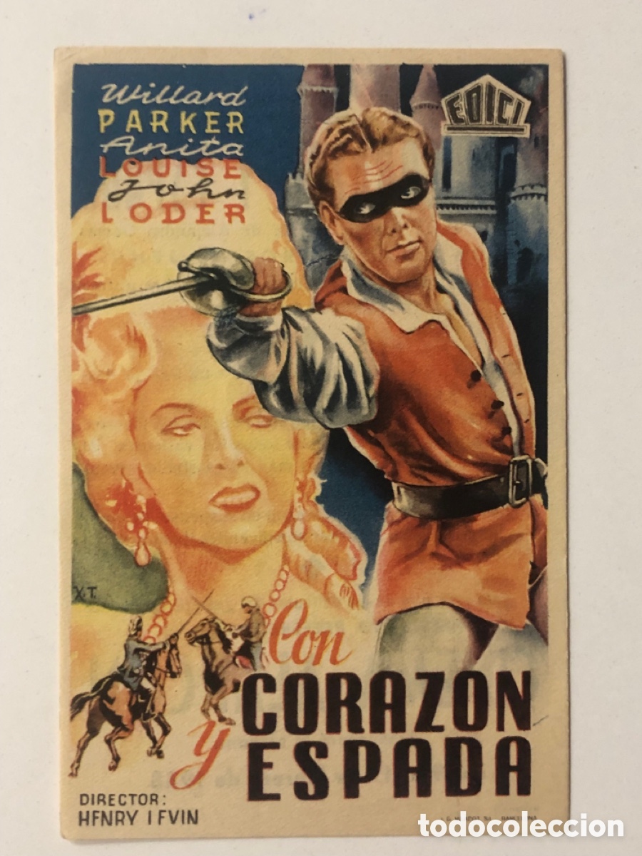 Cine: Programa con coraz&oacute;n y espada Willard Parker con publicidad cinema Alarc&oacute;n A22 - Foto 1