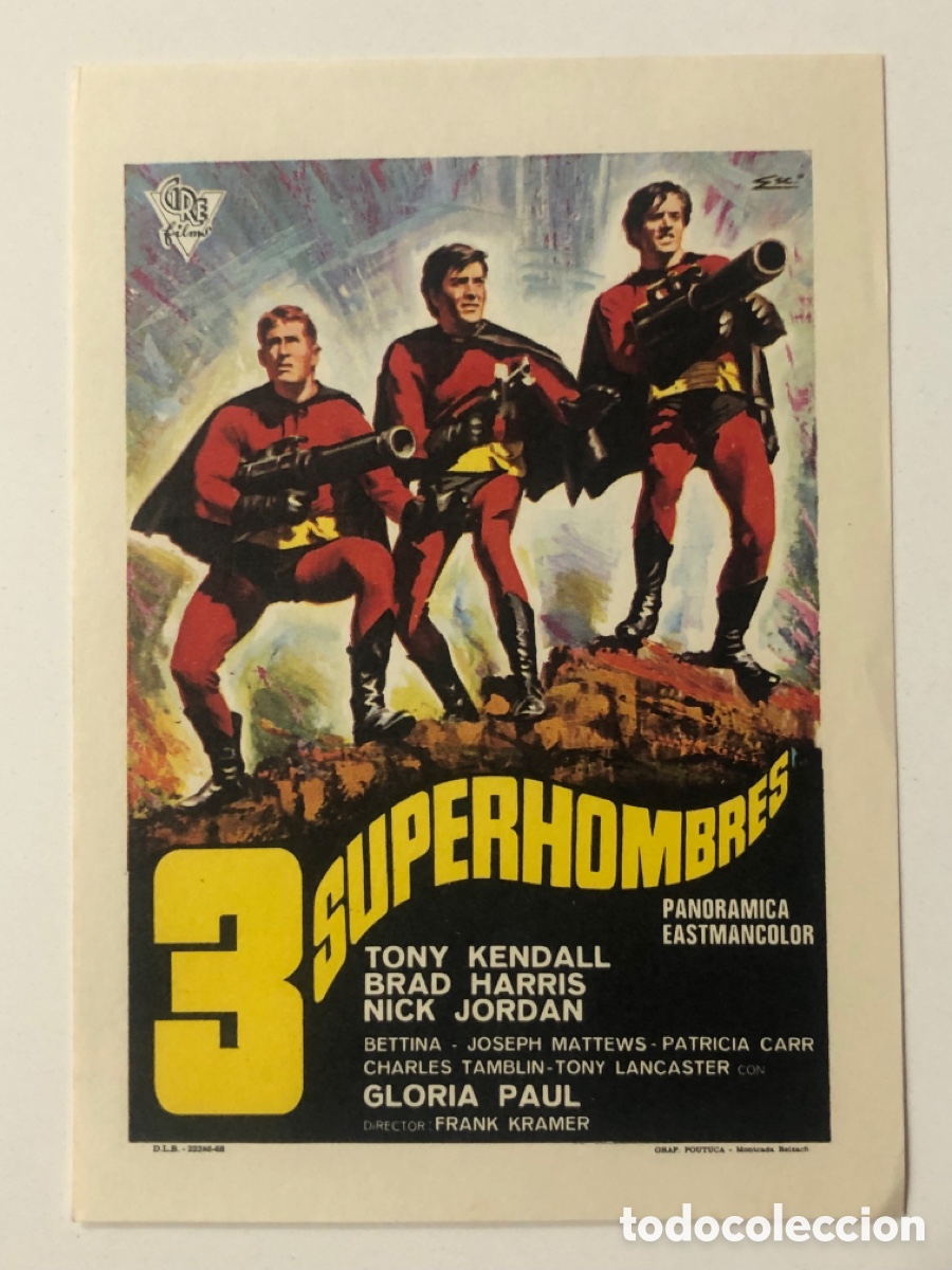 Cine: Programa 3 superhombres Tony Kendall A22 - Foto 1