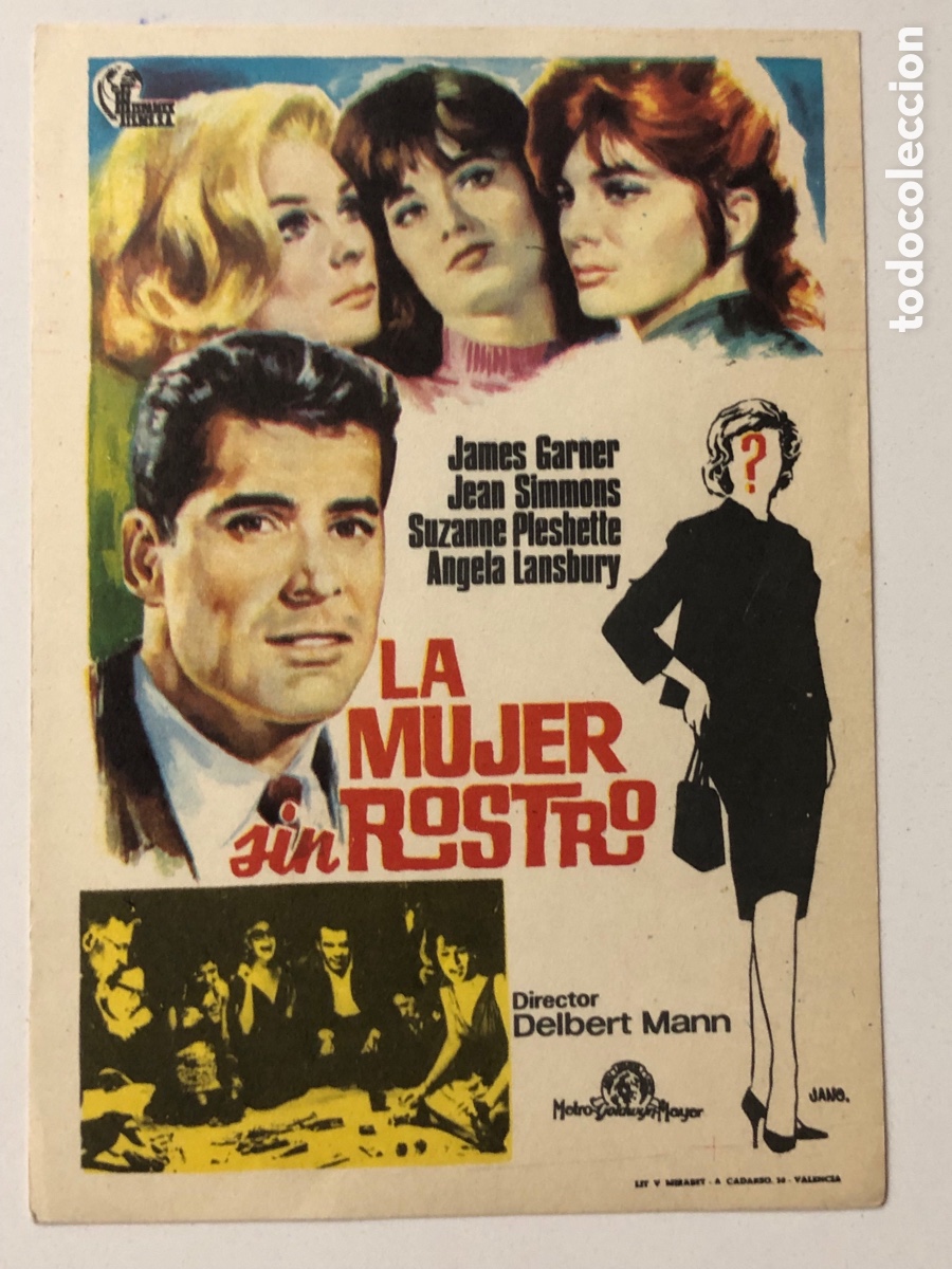 Cine: Programa la mujer sin rostro james Garner A22 - Foto 1