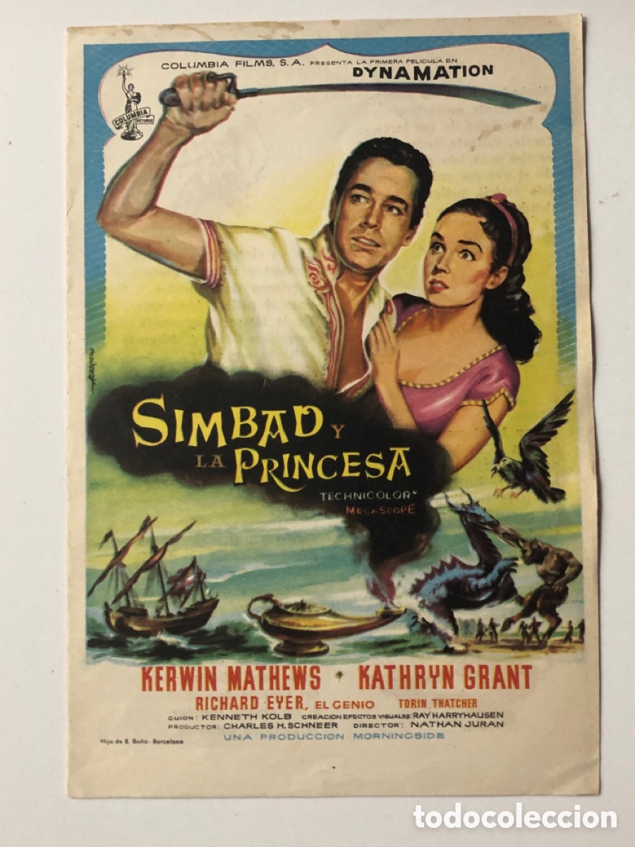 Cine: Programa Simbad y la Princesa Kerwin Mathews A22G4 - Foto 1