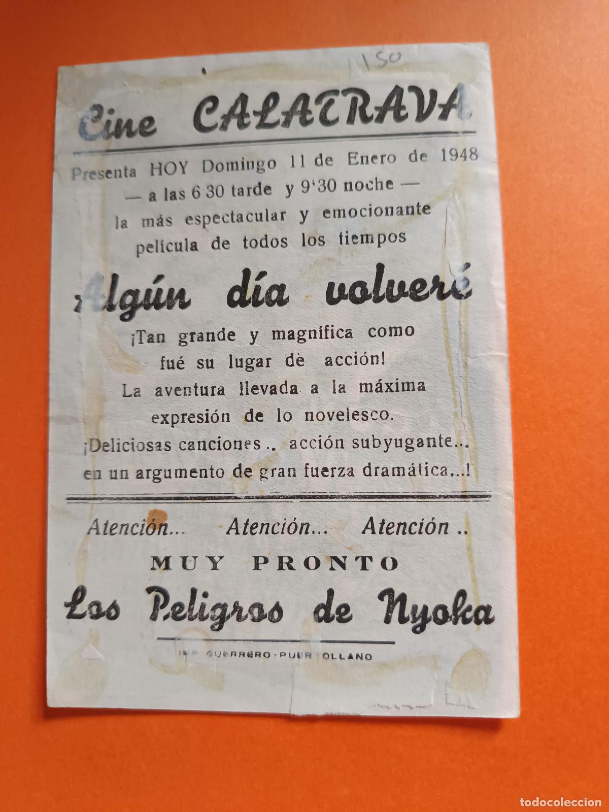 Cine: PROGRAMA DE CINE ALGUN DIA VOLVERE - Foto 2