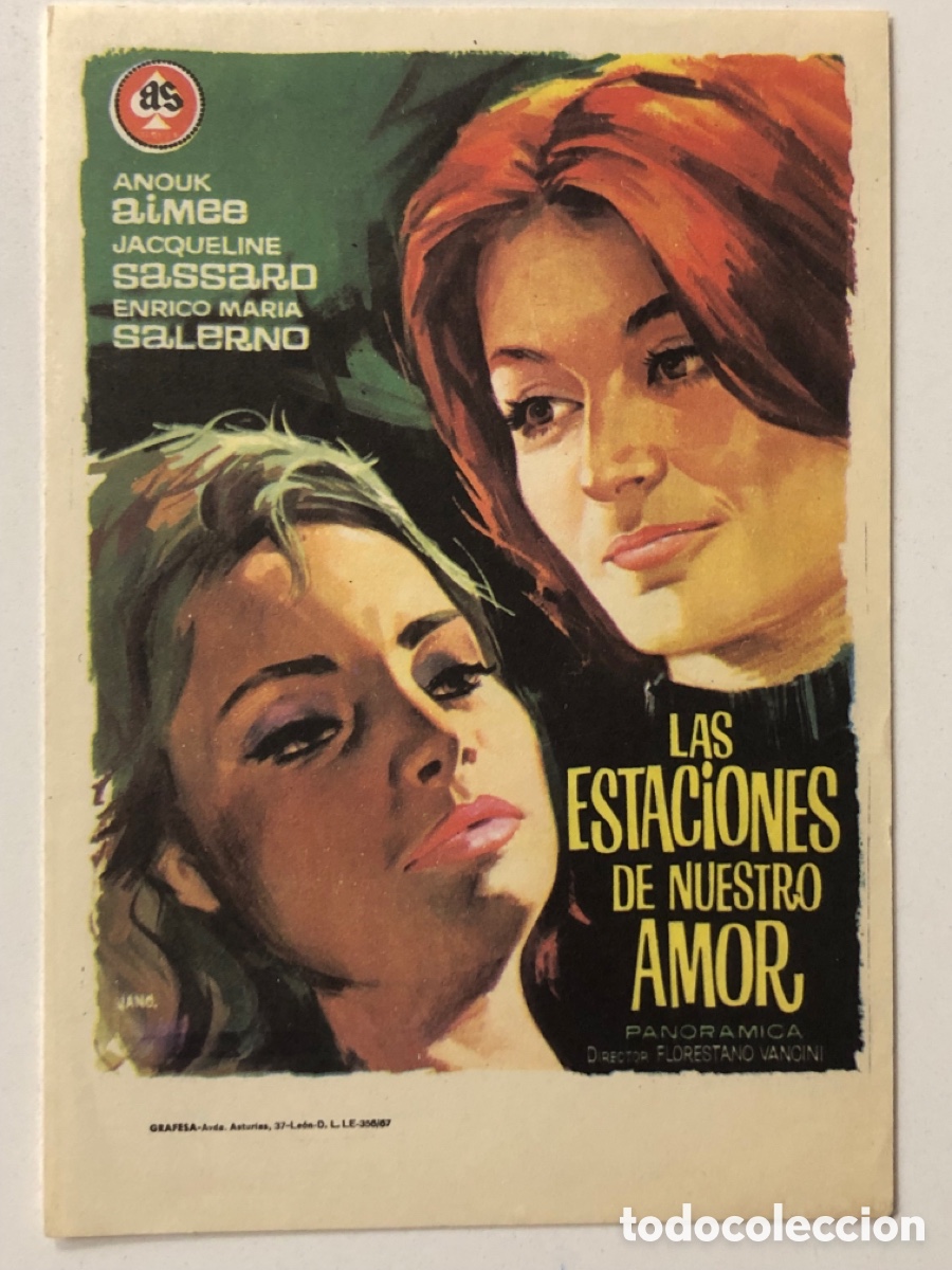 Cine: Programa las estaciones de nuestro amor Anouk Aimee A23 - Foto 1