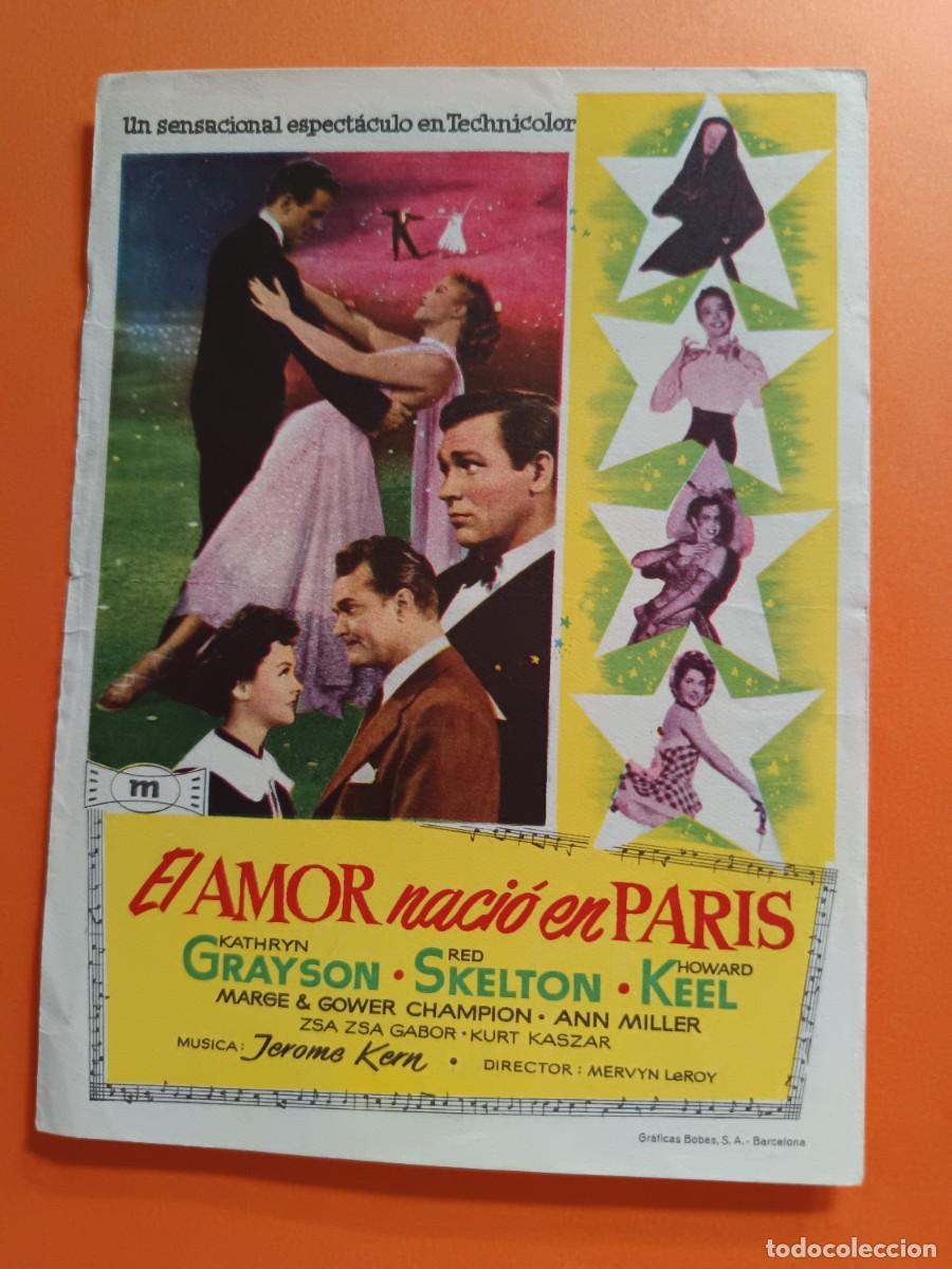 Cine: PROGRAMA DE CINE EL AMOR NACIO EN PARIS - Foto 1